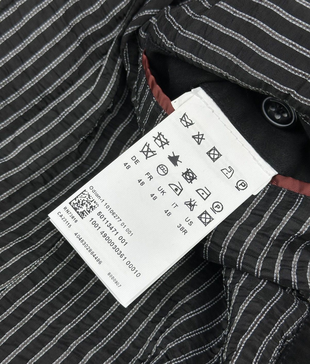 Hugo Boss Hugo Boss Blazer Two buttons Cotton Black Size UK 48 US 38R Size 48S - 9 Thumbnail