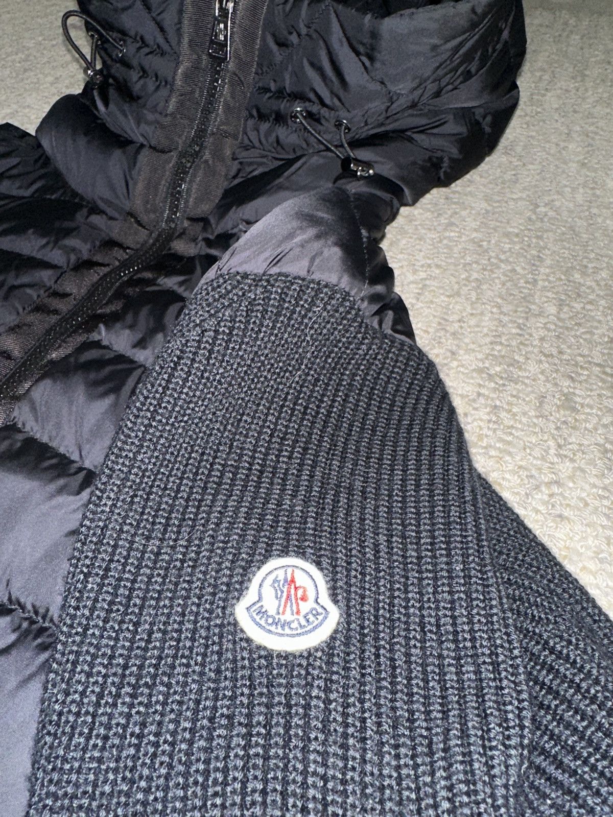 Moncler Moncler Wool Blend Tricot Down Jacket Size US XXL / EU 58 / 5 - 7 Thumbnail