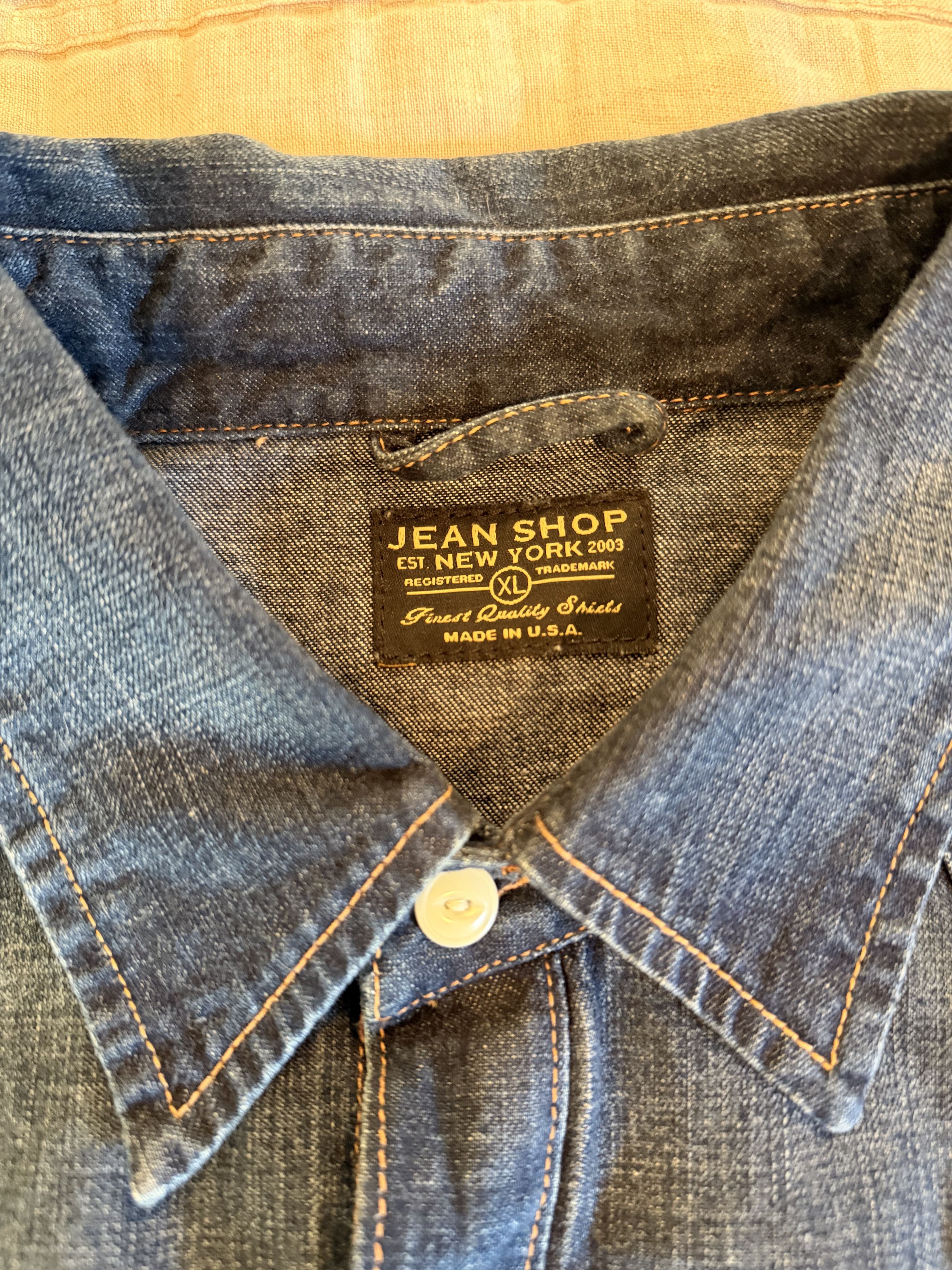 Jean Shop Jean Shop New York Western Pearl Snap Denim Shirt Size US XL / EU 56 / 4 - 2 Thumbnail