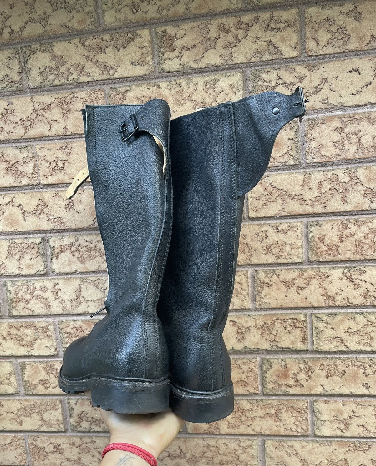 Vintage Ww2 Leather Military Combat Boots W/Lining Size US 10 / EU 43 - 7 Thumbnail