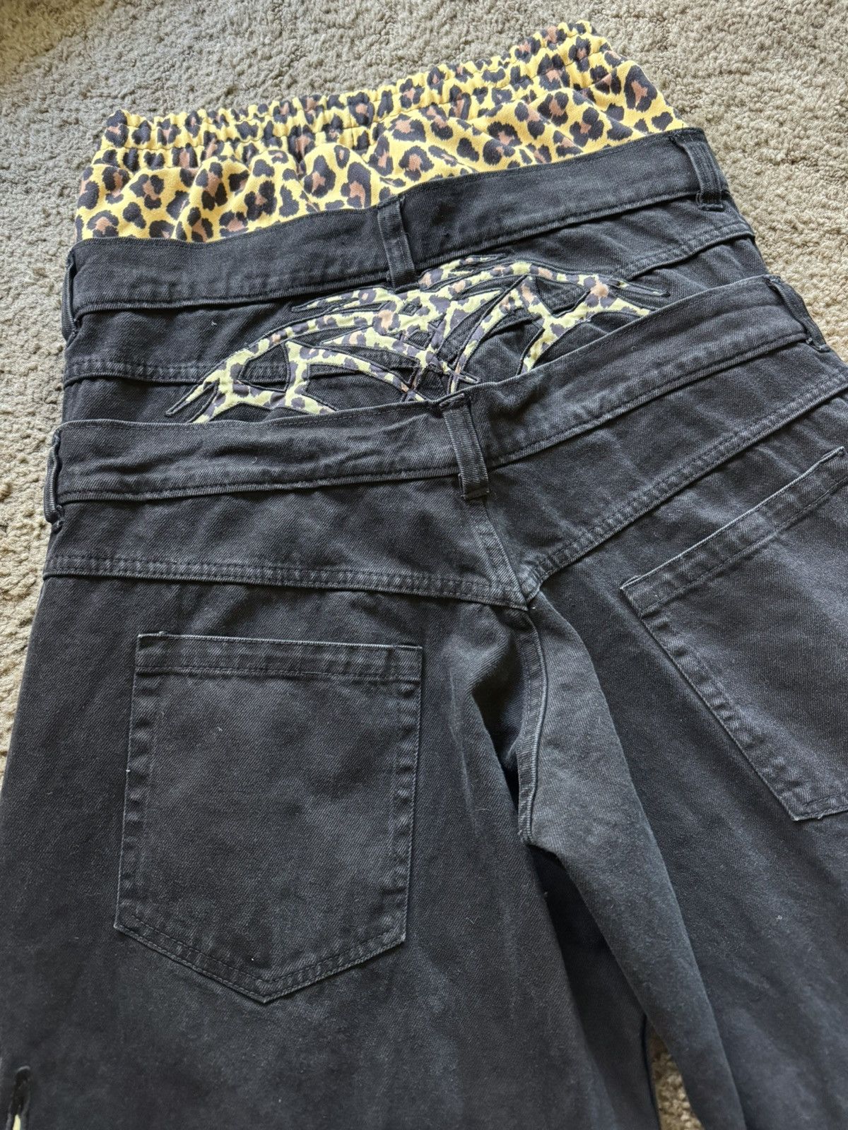 Other 2001 Odysey Triple Stacked Cheetah Denim Size 32 Size US 32 / EU 48 - 5 Thumbnail
