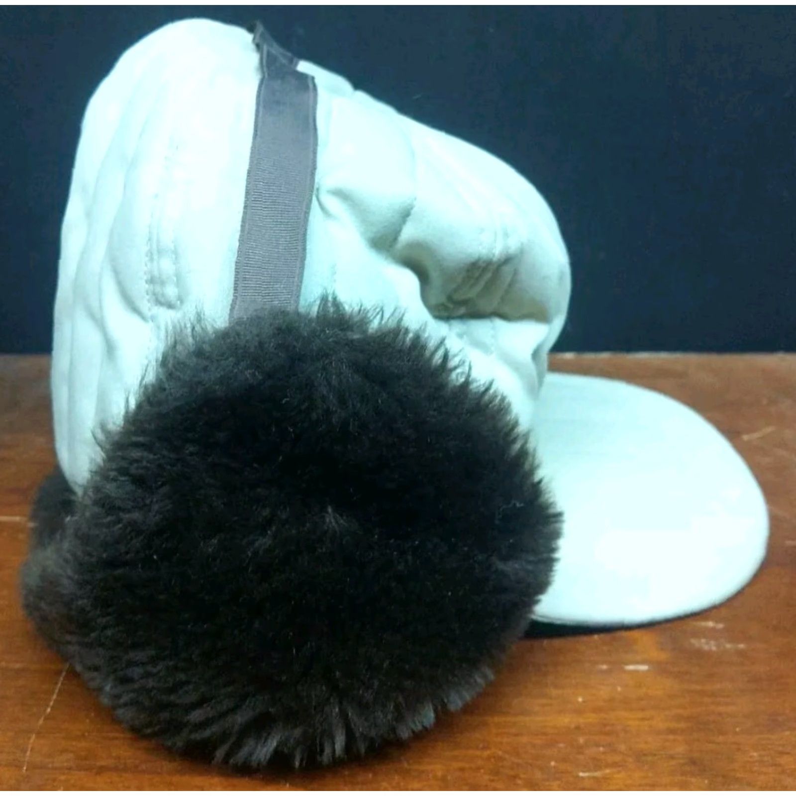 CO VINTAGE Langenberg Hat Co Trapper Hat Mens Medium Beige USA Made Quilted Twill Insulated Ear Flap Neck Flap Wide Brim Winter Fall Spring Mens Size ONE SIZE - 5 Thumbnail