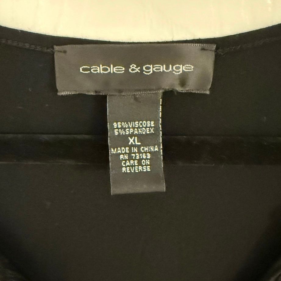 Other Cable & Gauge Ruched Ruffle Front Tank Size XL / US 12-14 / IT 48-50 - 3 Thumbnail