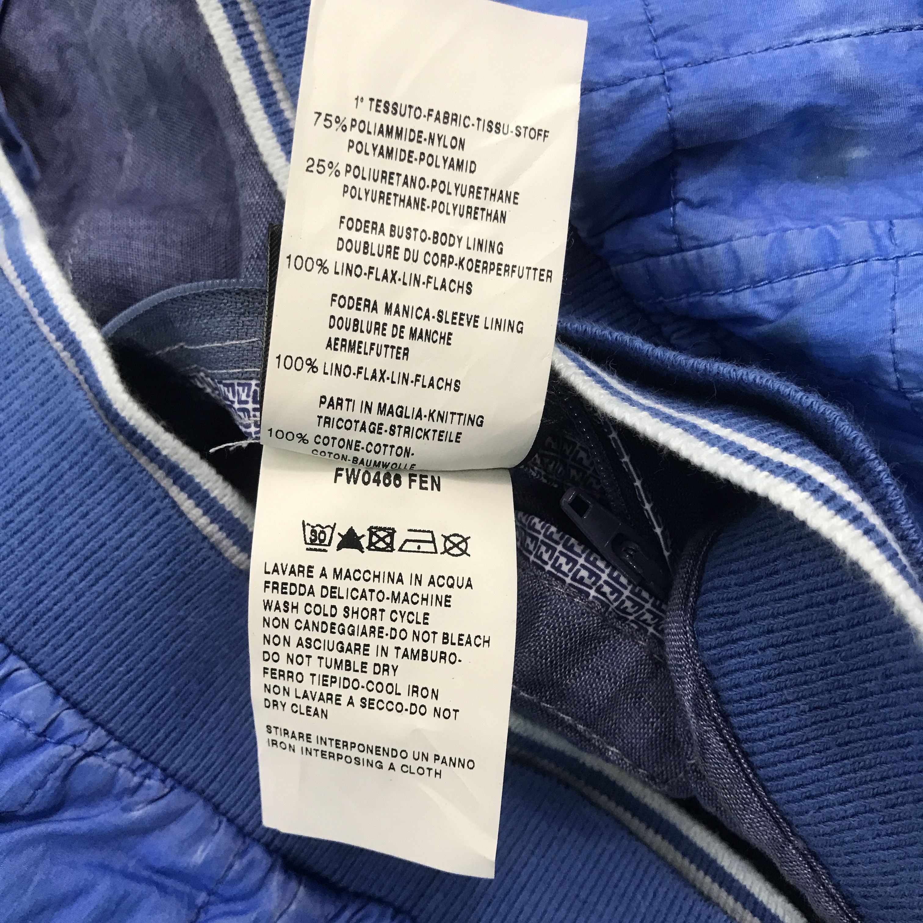 Fendi Fendi Blue Light Jacket Size US M / EU 48-50 / 2 - 13 Thumbnail