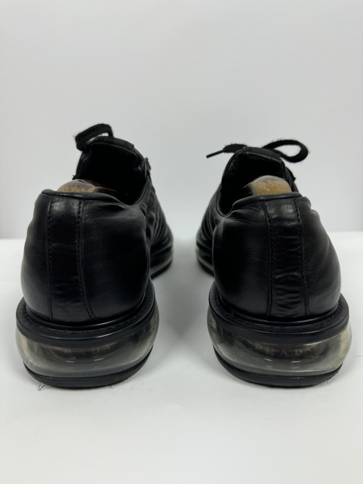 Japanese Brand × Prada Prada Snickers Leather Air-Soled Size US 12 / EU 45 - 4 Thumbnail