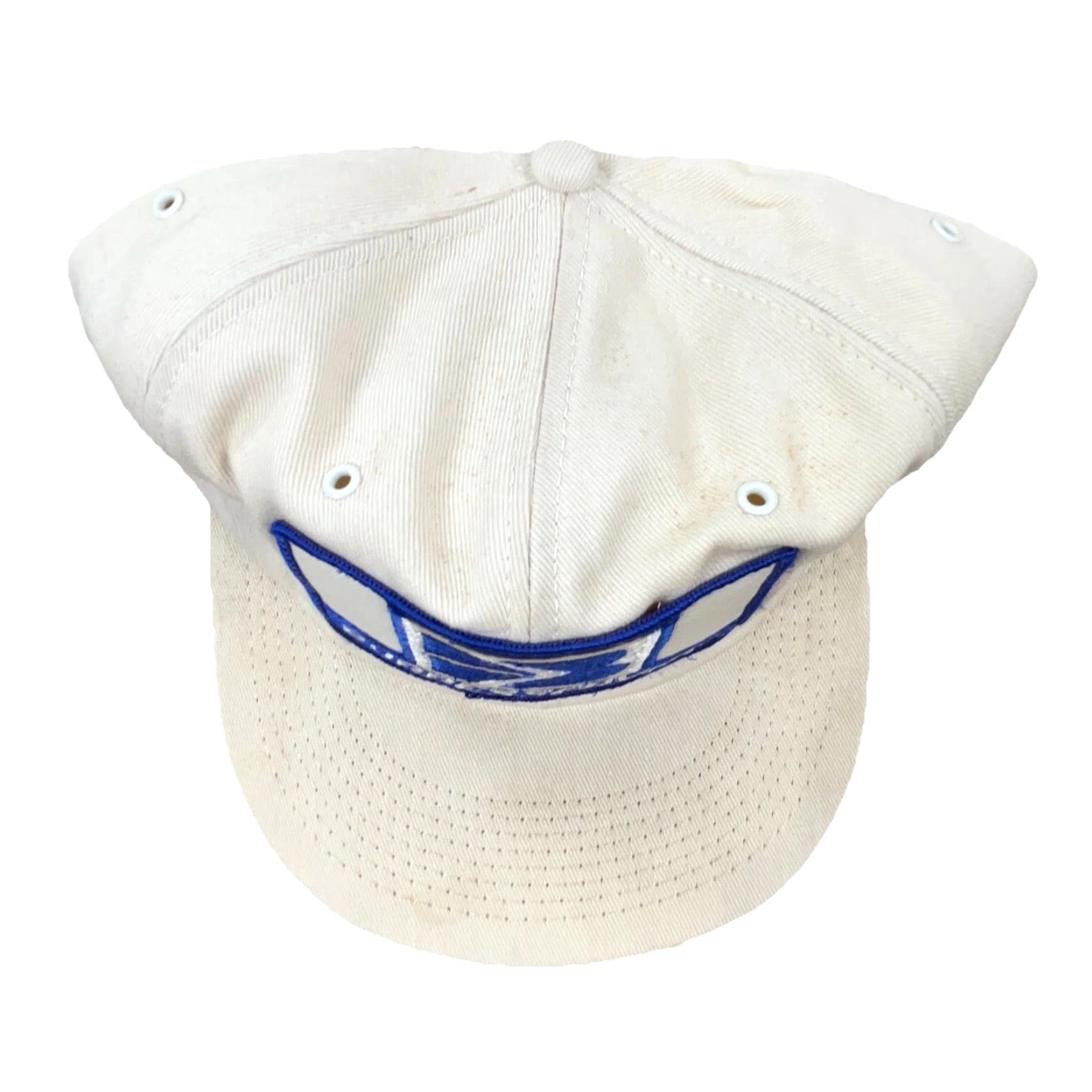 J Brand VINTAGE K-Brand Trucker Hat Cap Snap Back White Blue USA Patch Burress 80s Size ONE SIZE - 2 Thumbnail