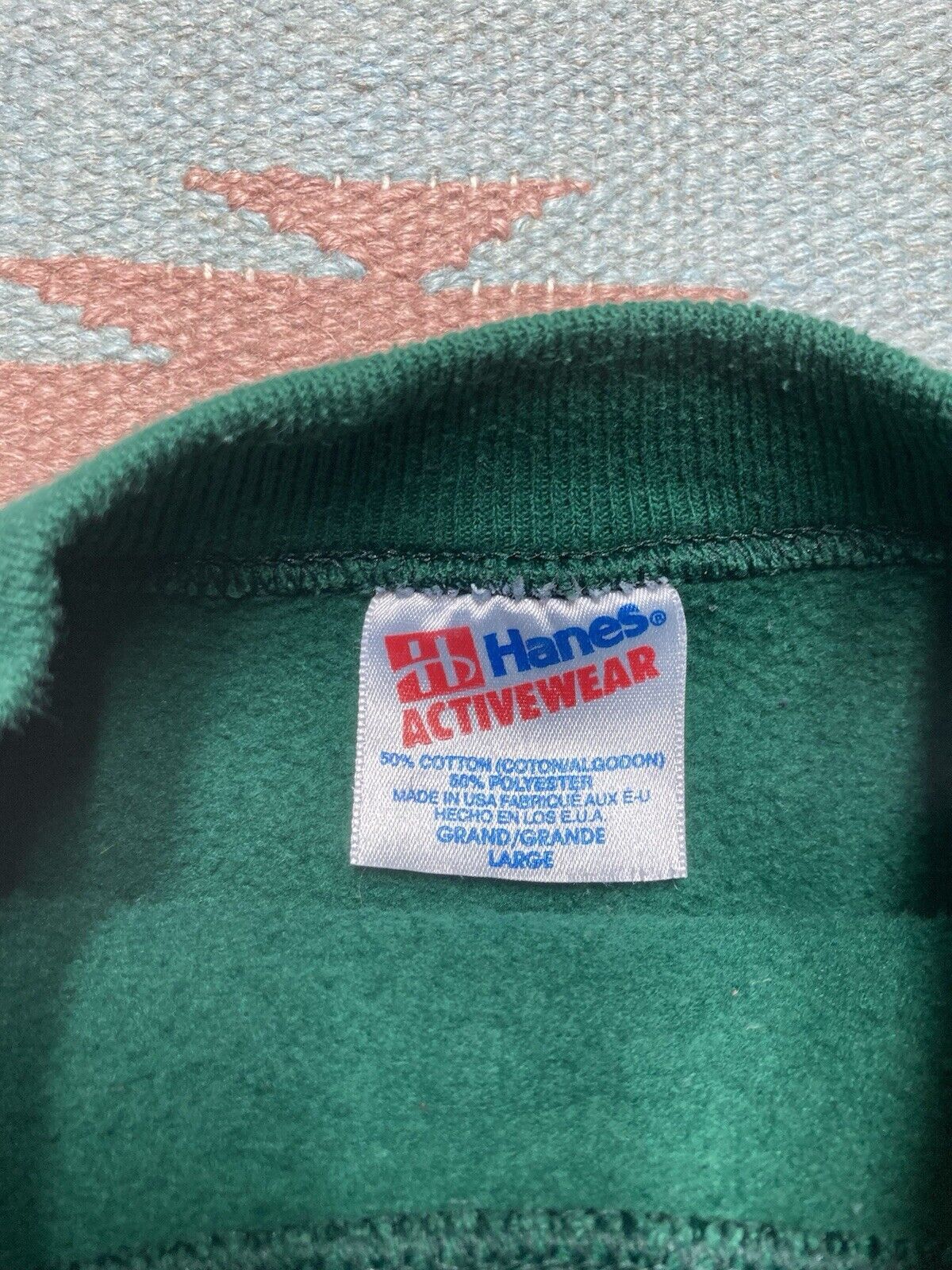 Hanes × Vintage 80s sweatshirt Christmas sweater cat kitty mistletoe snow L Size US L / EU 52-54 / 3 - 5 Thumbnail