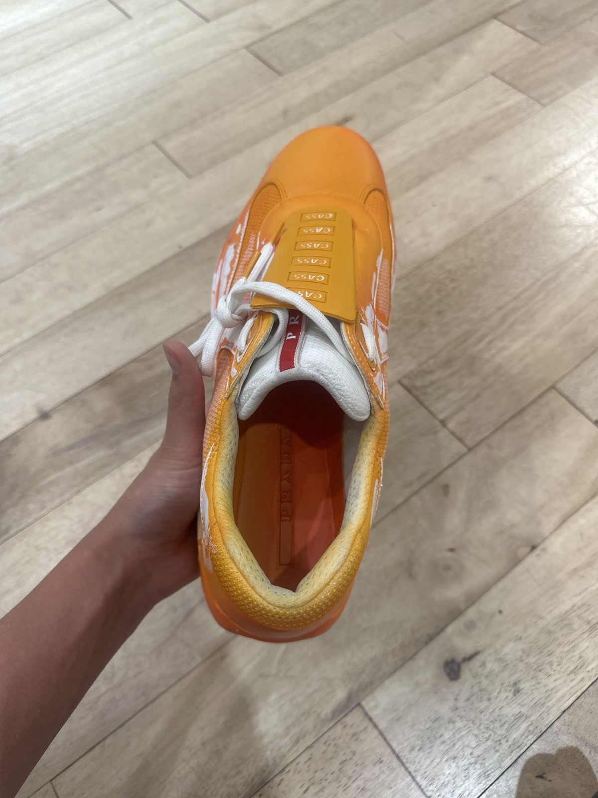 Prada Prada x Cassius Hirst Orange 'Sust4in' Cups Size 9 Size US 10.5 / EU 43-44 - 11 Thumbnail