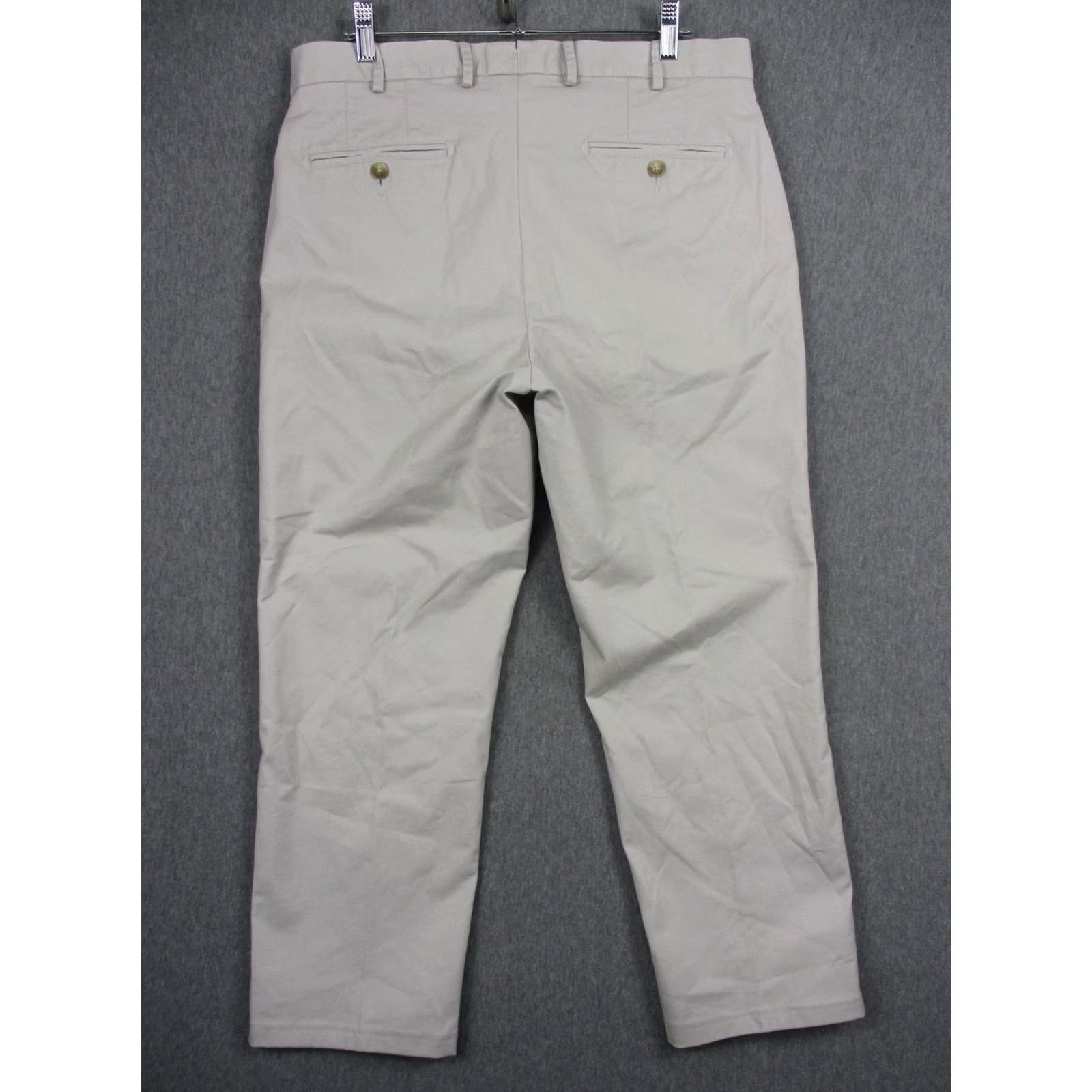 Peter Millar Peter Millar Pants Mens 34x26 Beige Chino Straight Leg Pima Stretch ME0B48 Size US 34 / EU 50 - 5 Thumbnail