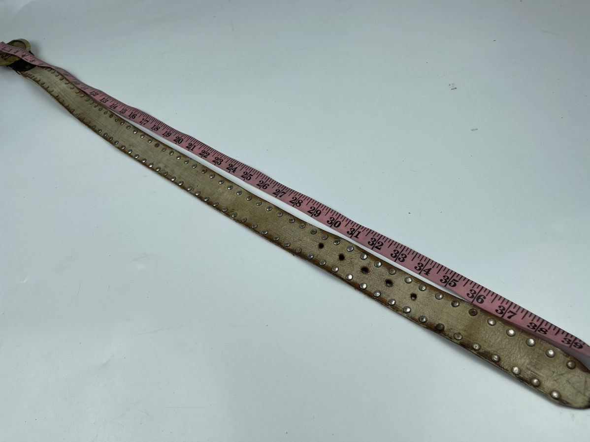 Japanese Brand rhyme big buckle studded leather belt tc22 Size 34 - 7 Thumbnail