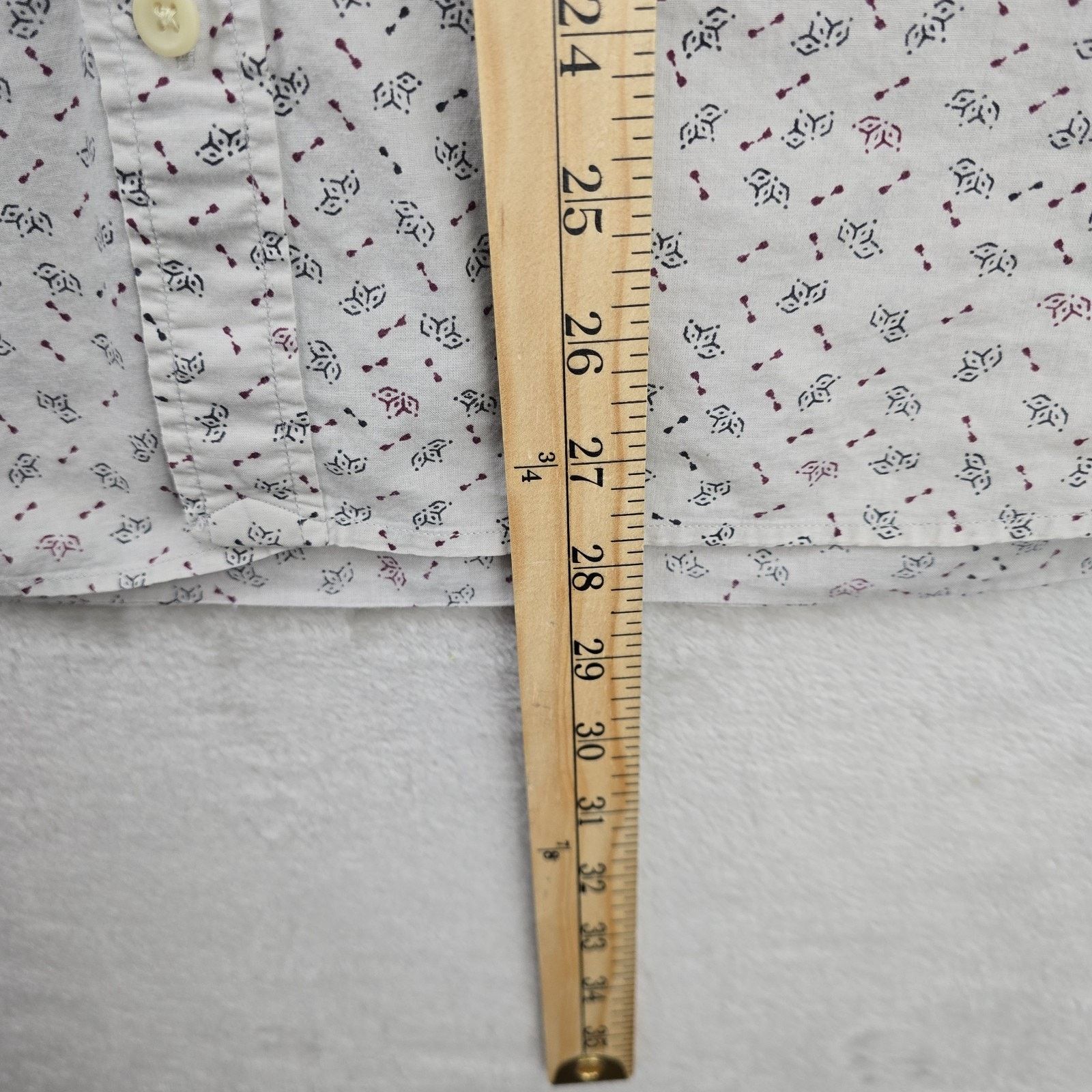 Allsaints AllSaints Shirt Medium Kawaba Short Sleeve Floral Ivory Size US M / EU 48-50 / 2 - 11 Thumbnail