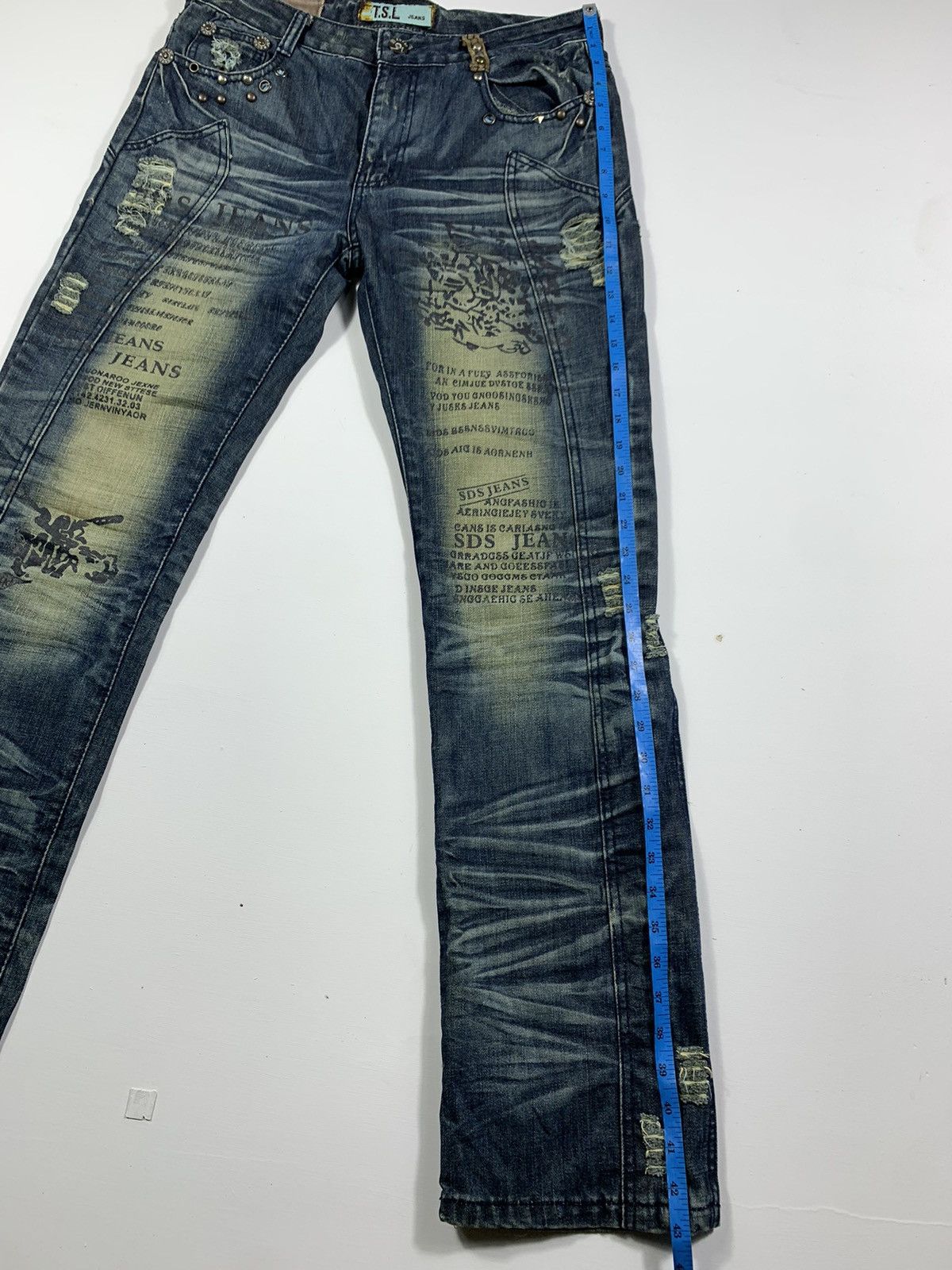 Isamu Katayama Backlash Sick Gothic Punk Denim Tsl Jeans Size US 32 / EU 48 - 11 Thumbnail