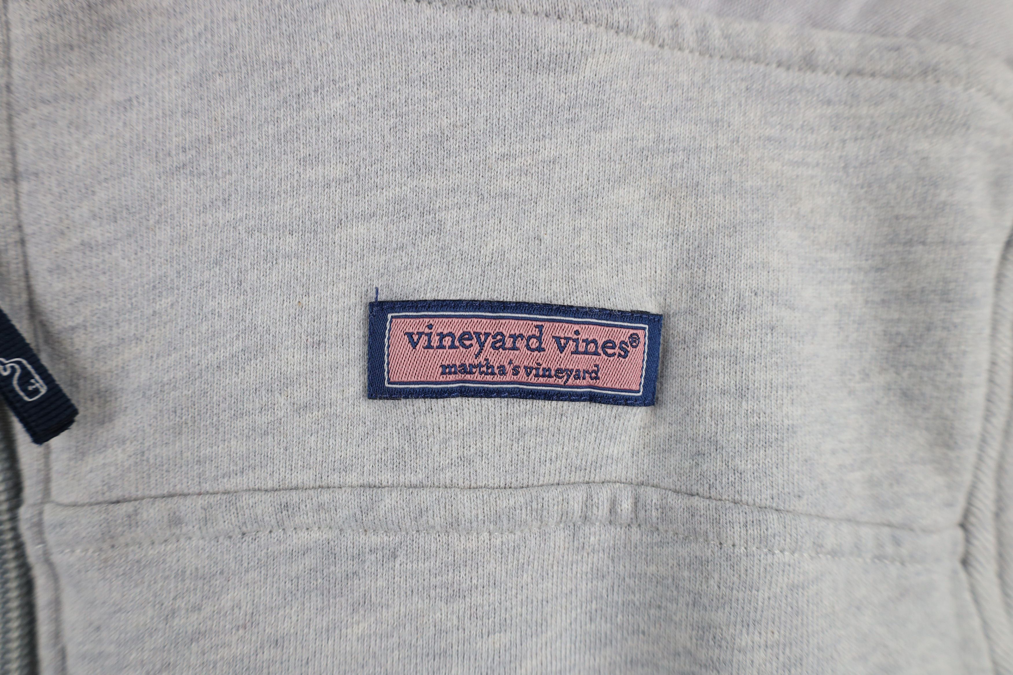 Vineyard Vines × Vintage Vineyard Vines Dreamcloth Half Zip Pullover Sweatshirt Gray Size XL / US 12-14 / IT 48-50 - 4 Thumbnail