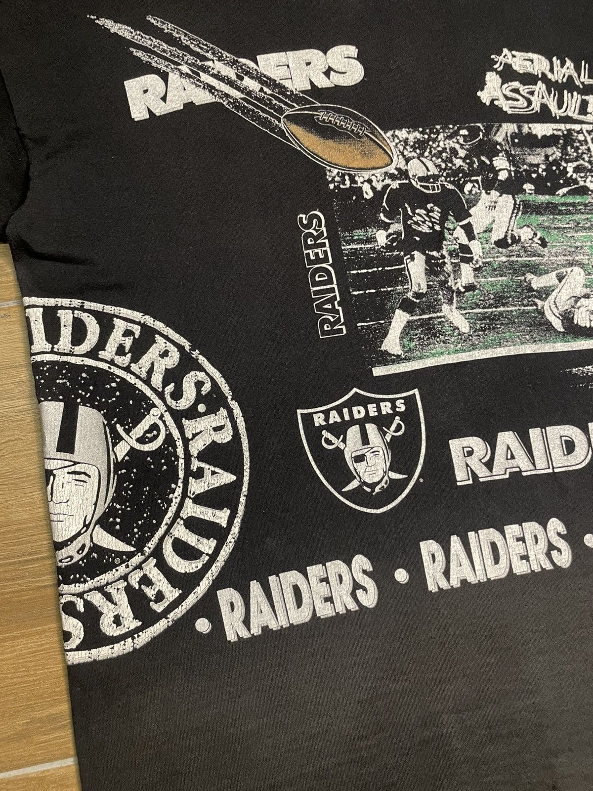 NFL × Vintage 90’s Raiders NFL Salem Overprint Tee Size US L / EU 52-54 / 3 - 16 Thumbnail
