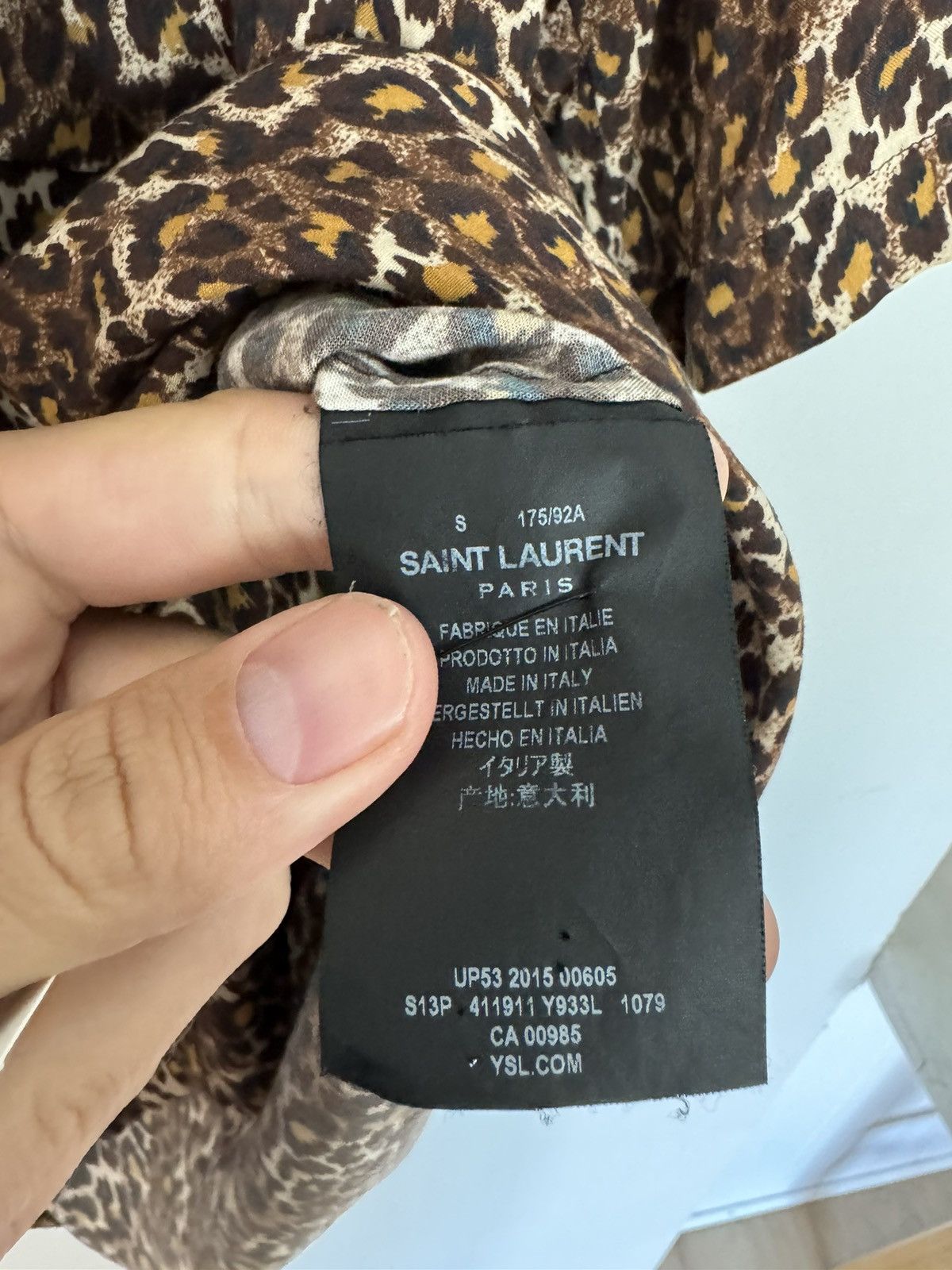 Saint Laurent Paris SS15 Leopard Viscoe Shirt Size US S / EU 44-46 / 1 - 4 Thumbnail