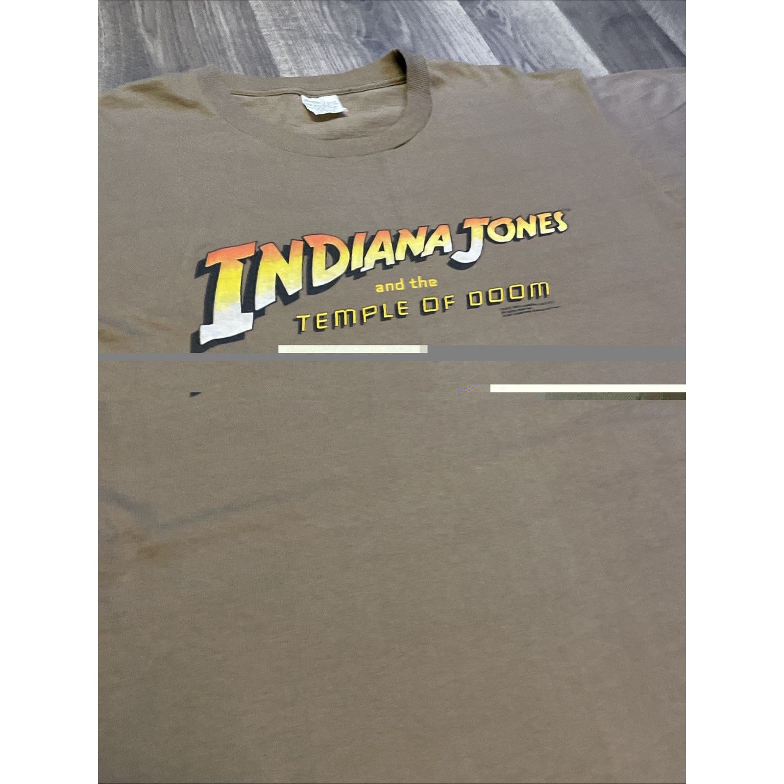 Fruit Of The Loom Vtg 1984 Indiana Jones Temple of Doom Movie Promo T-Shirt XL Size US XL / EU 56 / 4 - 8 Thumbnail