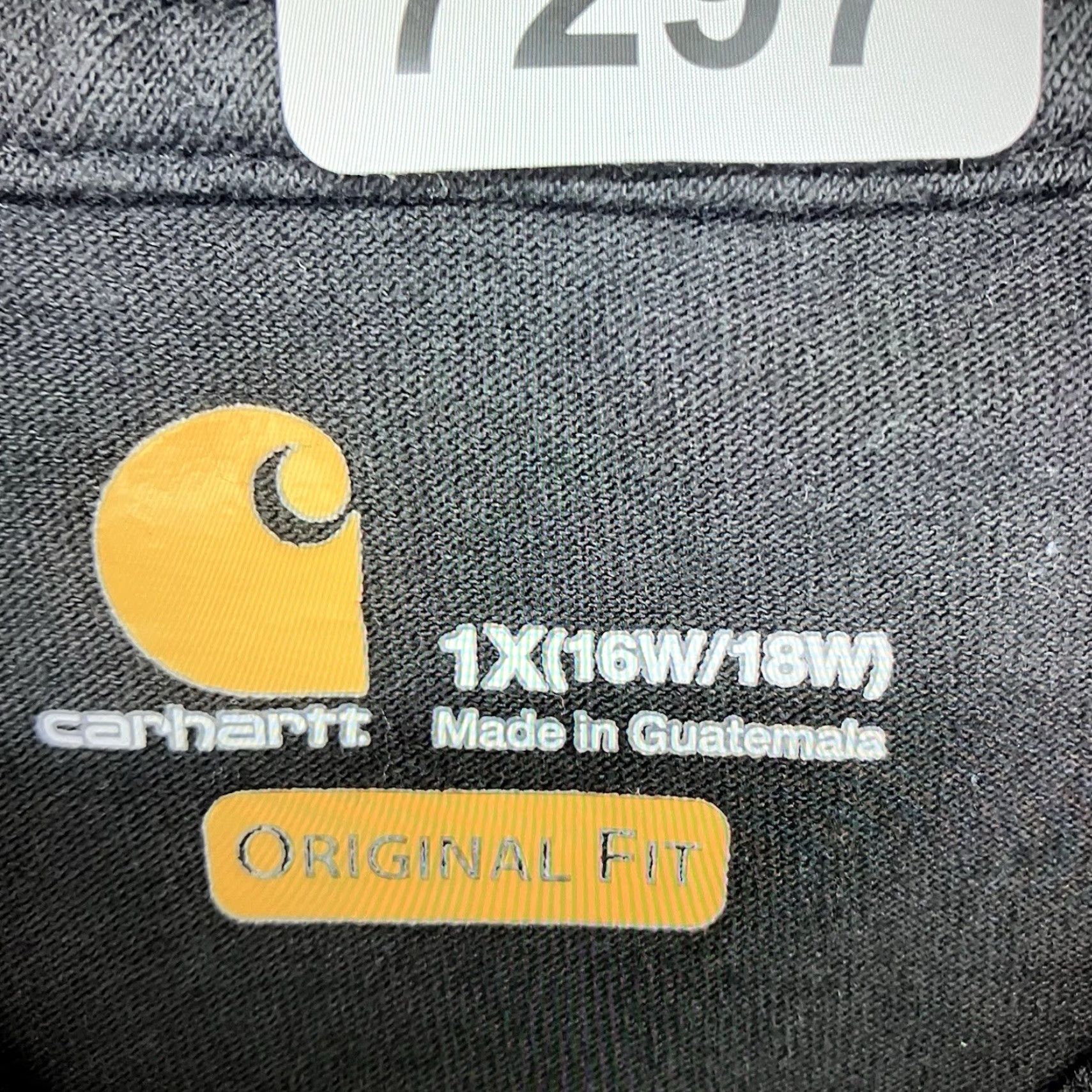 Carhartt VINTAGE Carhartt Women's T Shirt Short Sleeve Black Logo Pocket Plus Size 1X Cotton Casual Workwear Size XL / US 12-14 / IT 48-50 - 6 Thumbnail