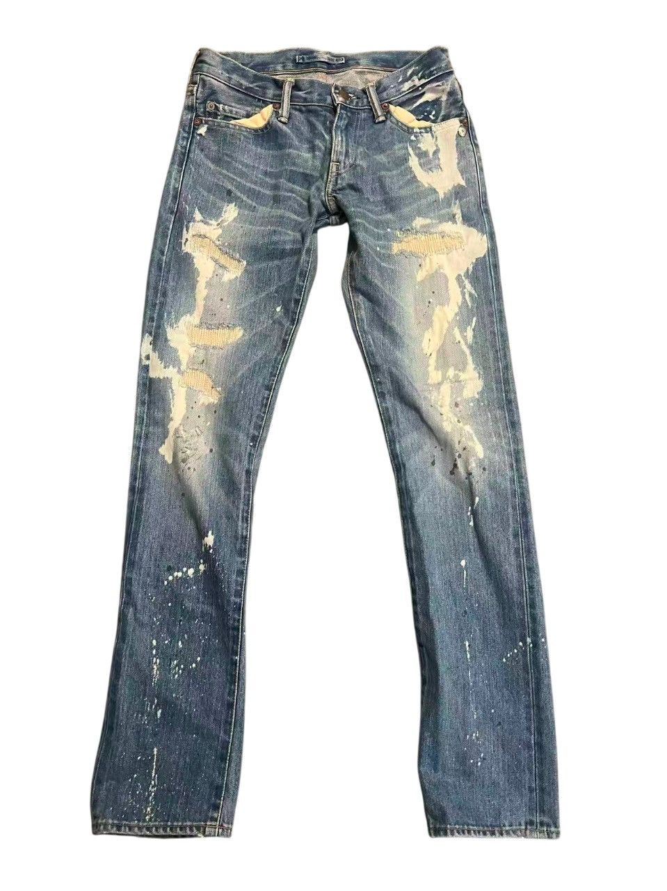 Maison MIHARA YASUHIRO Mihara Distressed skinny jeans Size 27" / US 4 / IT 40 - 1 Thumbnail