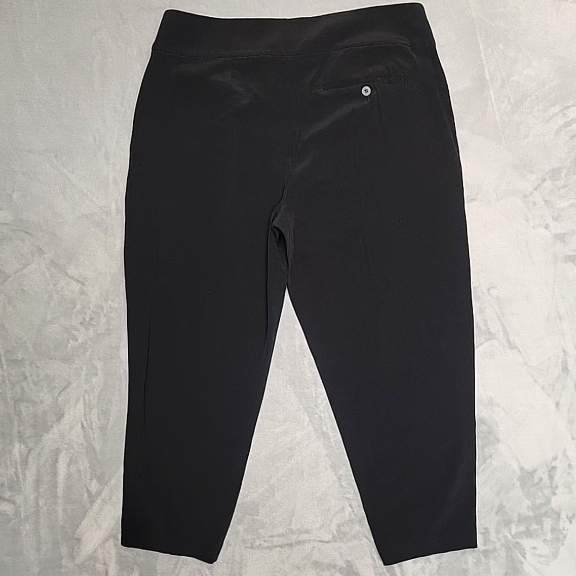 Eileen Fisher Eileen Fisher Pants Womens L Black Yoga Tencel Viscose Cropped Minimalist Gym & Training, Casual Ladies, Solid Pullover On Pants Size 36" / US 14 / IT 50 - 6 Thumbnail