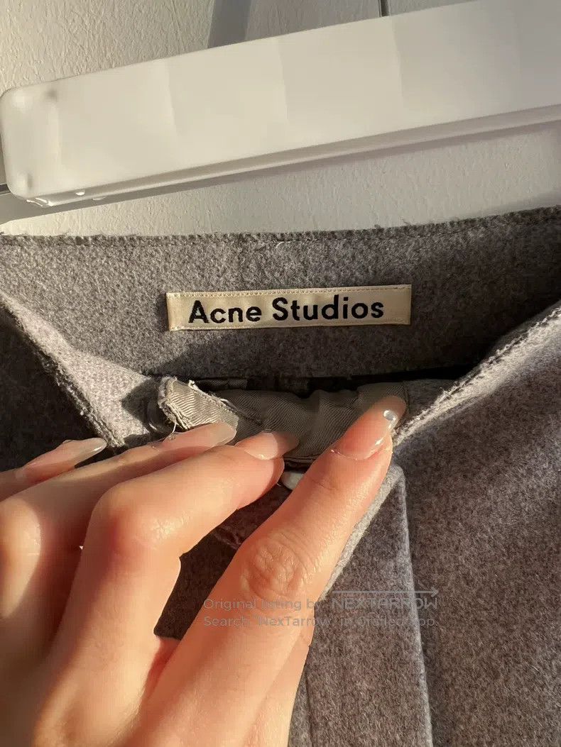 Acne Studios Acne Studios Gray Wool Pants Size 42" / US 20 - 6 Thumbnail