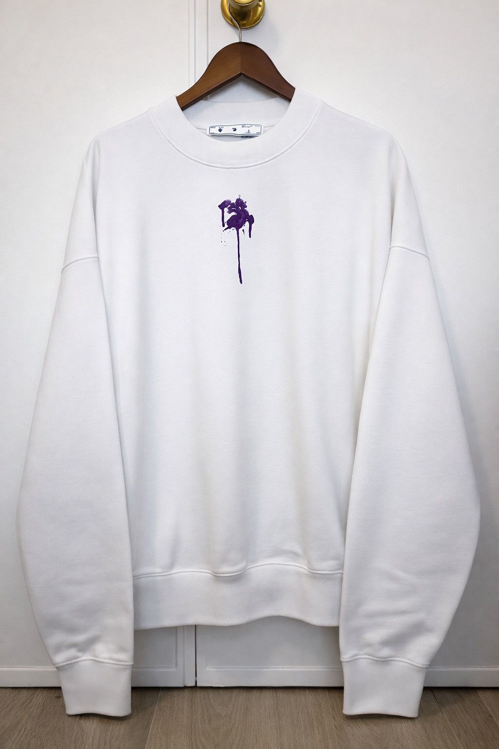 Off-White Off White Dripped Logo Sweatshirt Size US XL / EU 56 / 4 - 2 Thumbnail