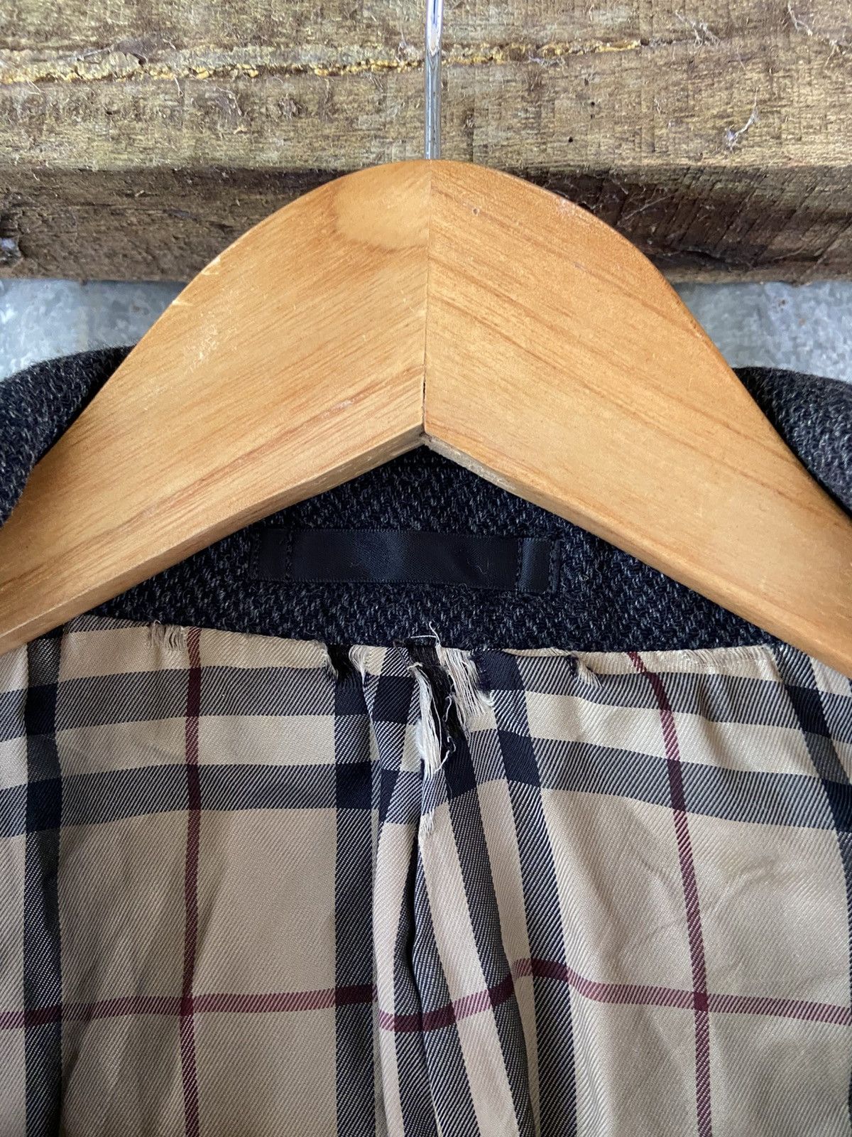 Burberry BURBERRY DARK GRAY WOOLEN COAT Size L / US 10 / IT 46 - 4 Thumbnail