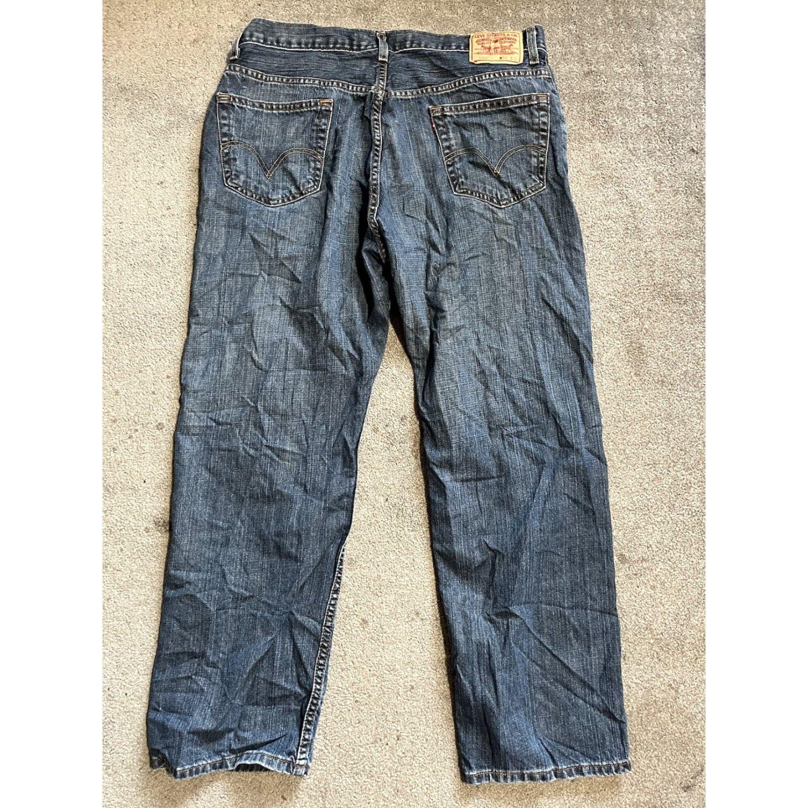 Levi's Levi's 559 Jeans Men Relaxed Fit Straight Denim Blue 36x30 Medium Wash - Zip Closure Cotton 559 Model Logo Zipper Vintage: No? Size US 36 / EU 52 - 2 Thumbnail