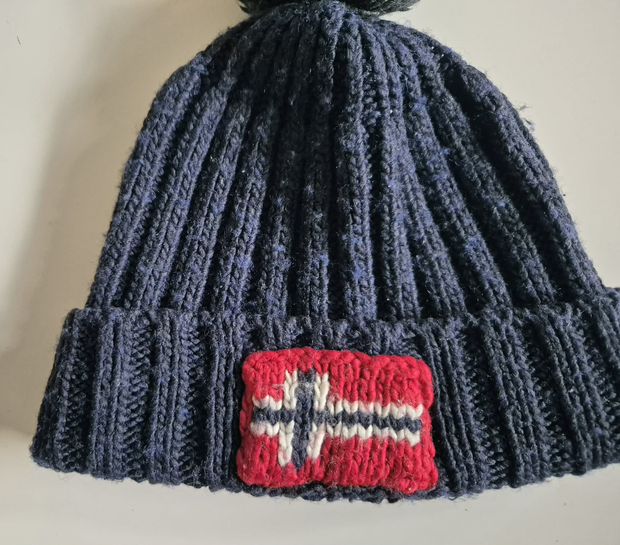 Napapijri Napapijri Winter Knitted Beanie Bobble Hat Size ONE SIZE - 3 Thumbnail