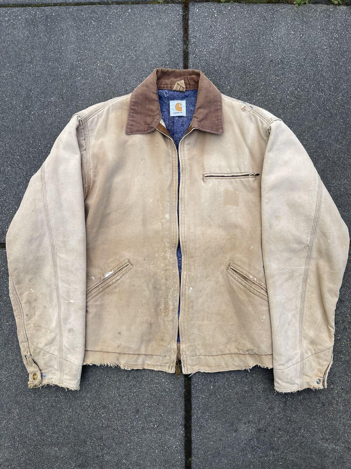 Carhartt Vintage Carhartt Sun faded Painter Distressed Detroit Jacket Size US L / EU 52-54 / 3 - 1 Thumbnail