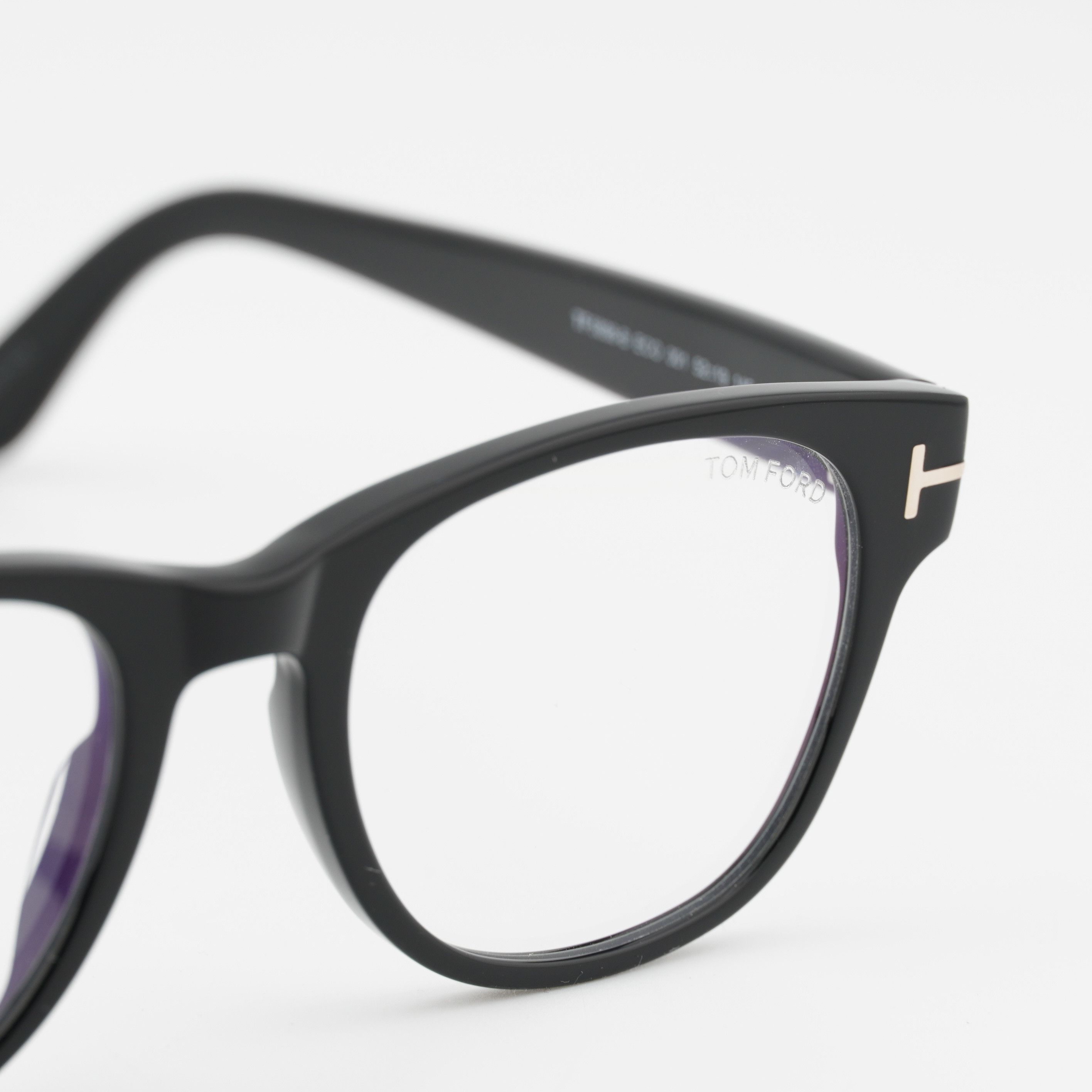 Tom Ford Tom Ford FT5898-B 001 Eyeglasses Black 52mm Square Frame Size ONE SIZE - 3 Thumbnail