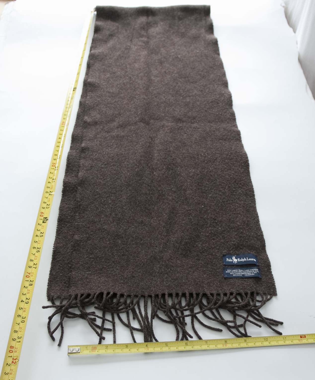 Ralph Lauren Ralph Lauren Winter Scarf Lambs Wool Brown Size ONE SIZE - 2 Thumbnail