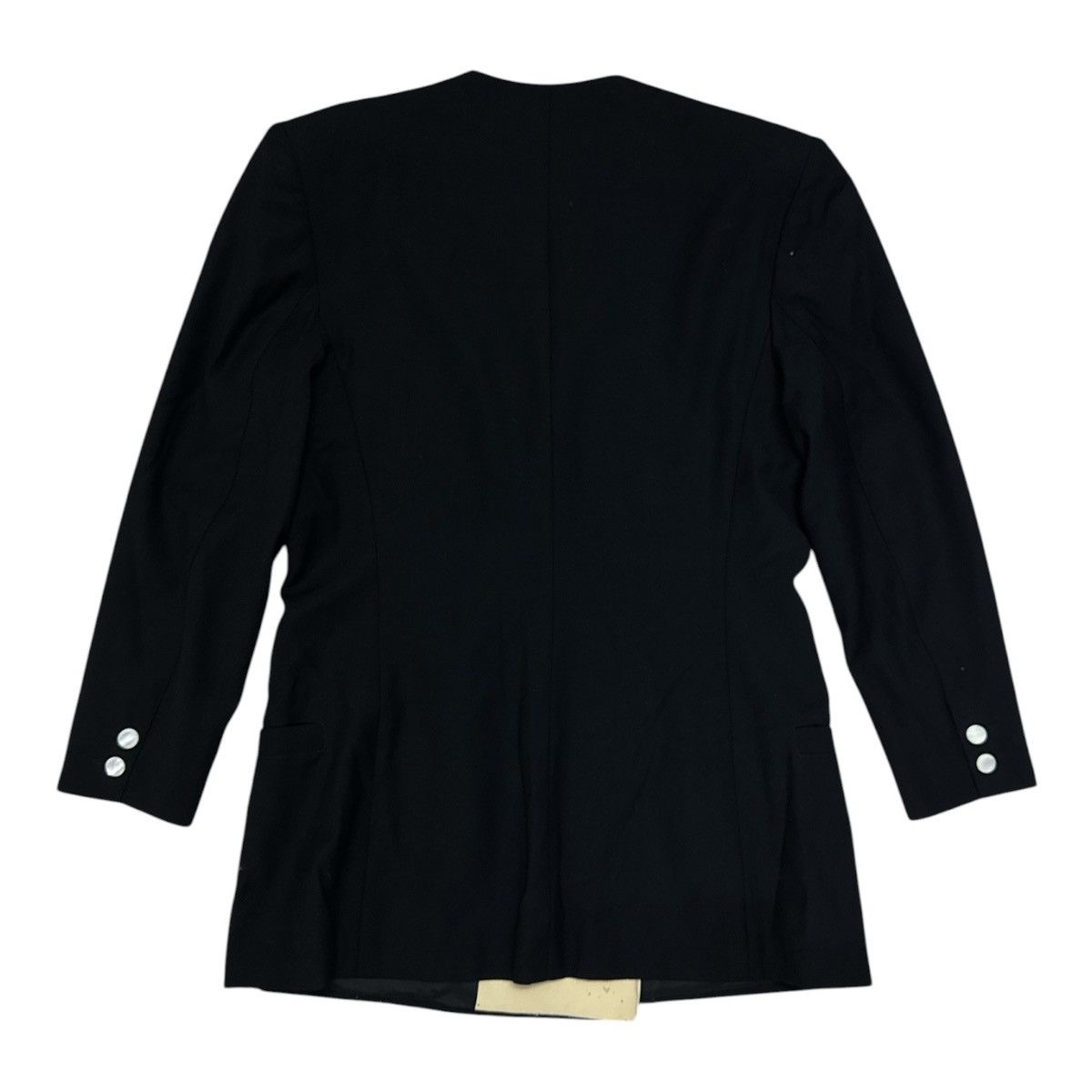 Vintage ICONIC 1980s GENNY ASYMMETRIC CLOSURE BLAZER JACKET COAT Size M / US 6-8 / IT 42-44 - 2 Thumbnail