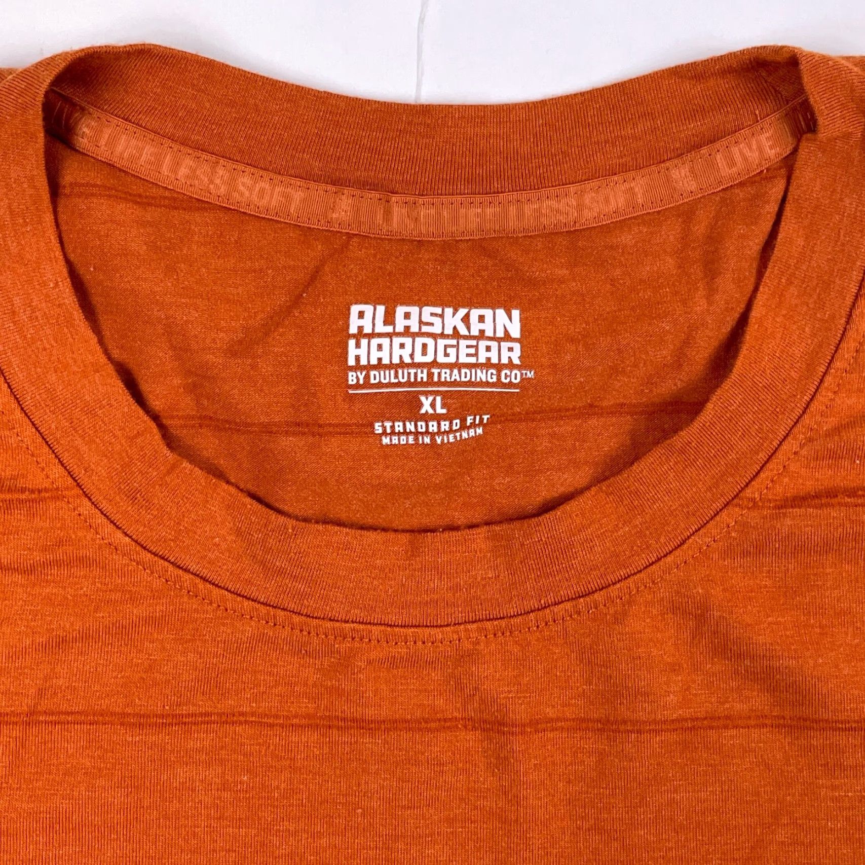 Vintage Duluth Shirt Mens XL Orange Alaskan Hardgear Bamboo Blend T-Shirt Short Sleeve Crew Neck Breathable Logo Size US XL / EU 56 / 4 - 7 Thumbnail