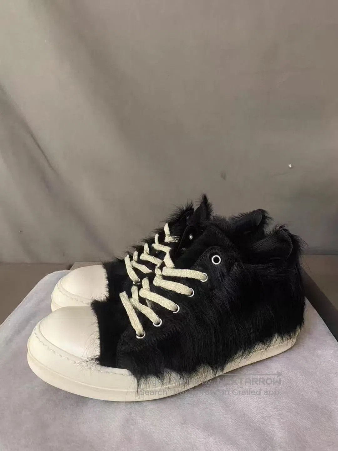 Rick Owens rick owens low-top fur sneakers size 40-yw. Size US 7 / EU 40 - 3 Thumbnail