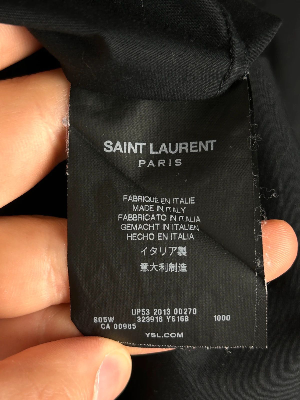 Designer × Saint Laurent Paris Saint Laurent Paris black shirt basic classic Made in Italy Size US M / EU 48-50 / 2 - 5 Thumbnail