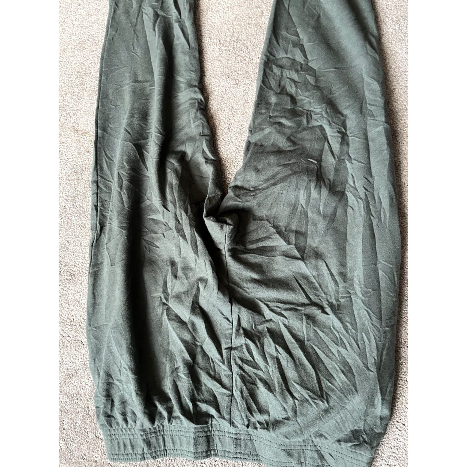 Eddie Bauer Eddie Bauer Women's Solid Green Pull On Lounge Pants Size Medium Womens Size 36" / US 14 / IT 50 - 4 Thumbnail
