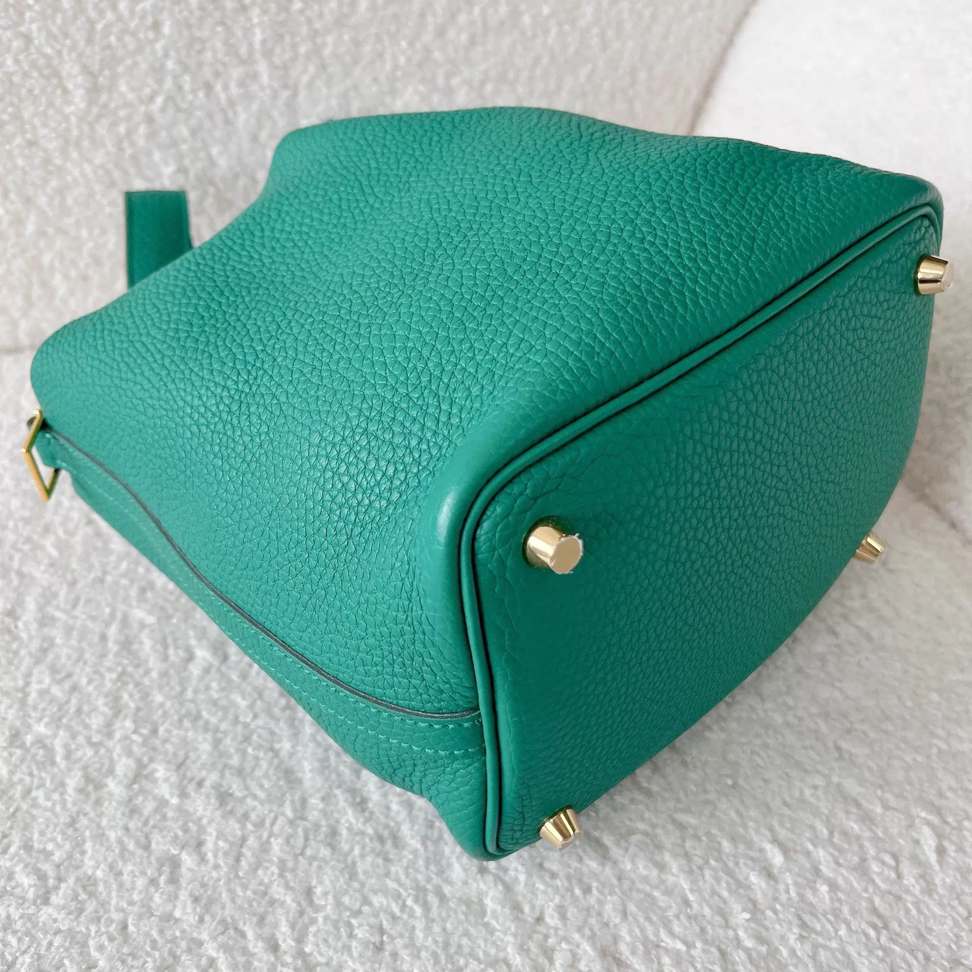 Hermes Hermes Picotin Lock 18 Velvet Green Gold Size ONE SIZE - 6 Thumbnail