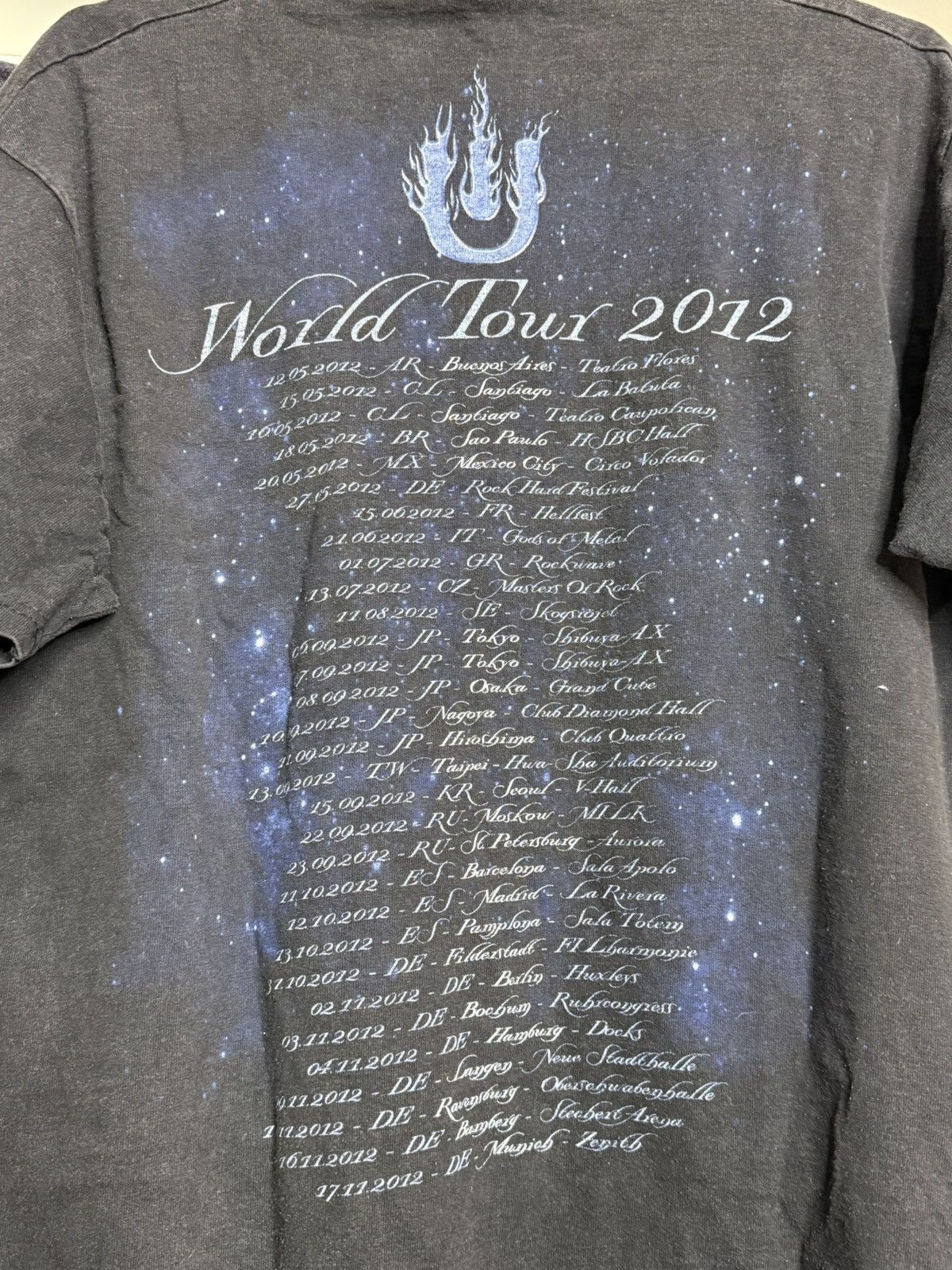 Fruit Of The Loom Unisonic World Tour 2012 Bands tshirt size L Size US L / EU 52-54 / 3 - 8 Thumbnail