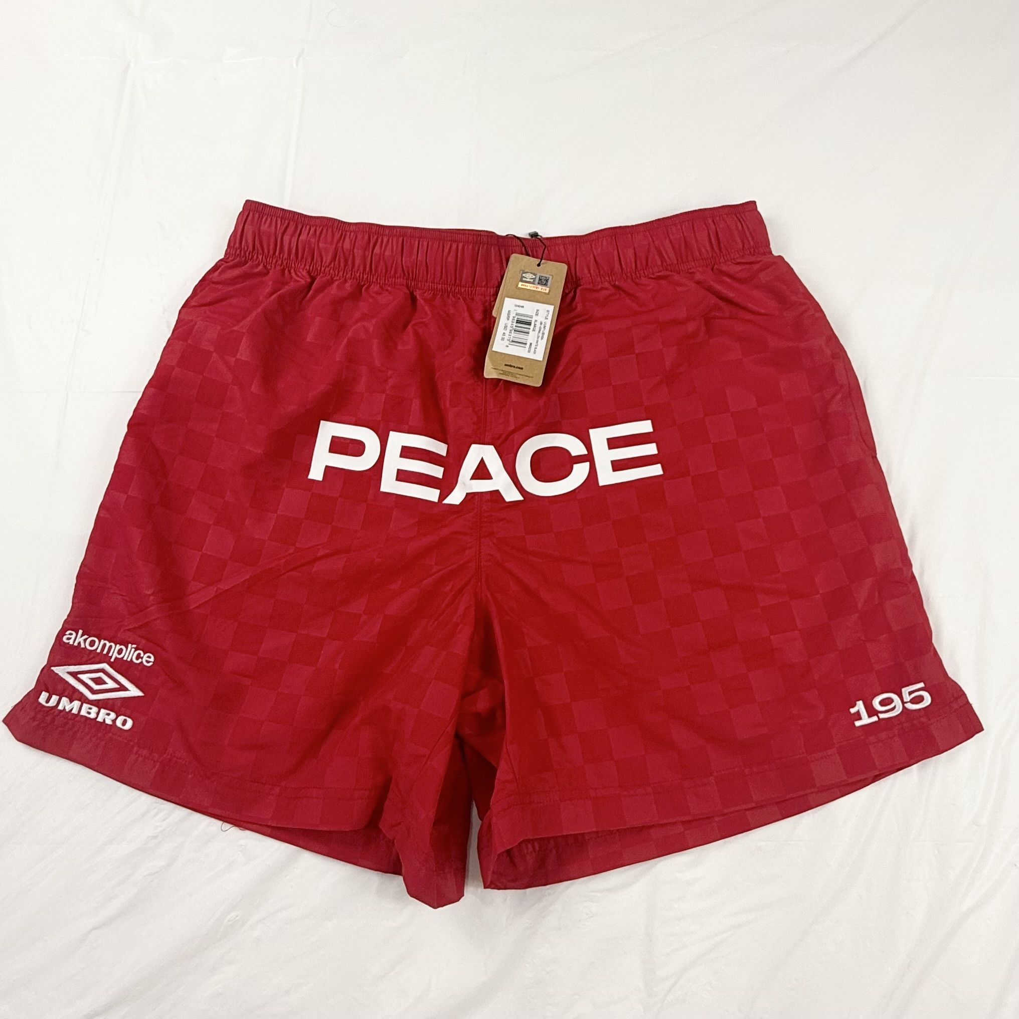 Umbro Akomplice x Umbro Peace Checkerboard Soccer Shorts Mens XL Size US 34 / EU 50 - 1 Thumbnail
