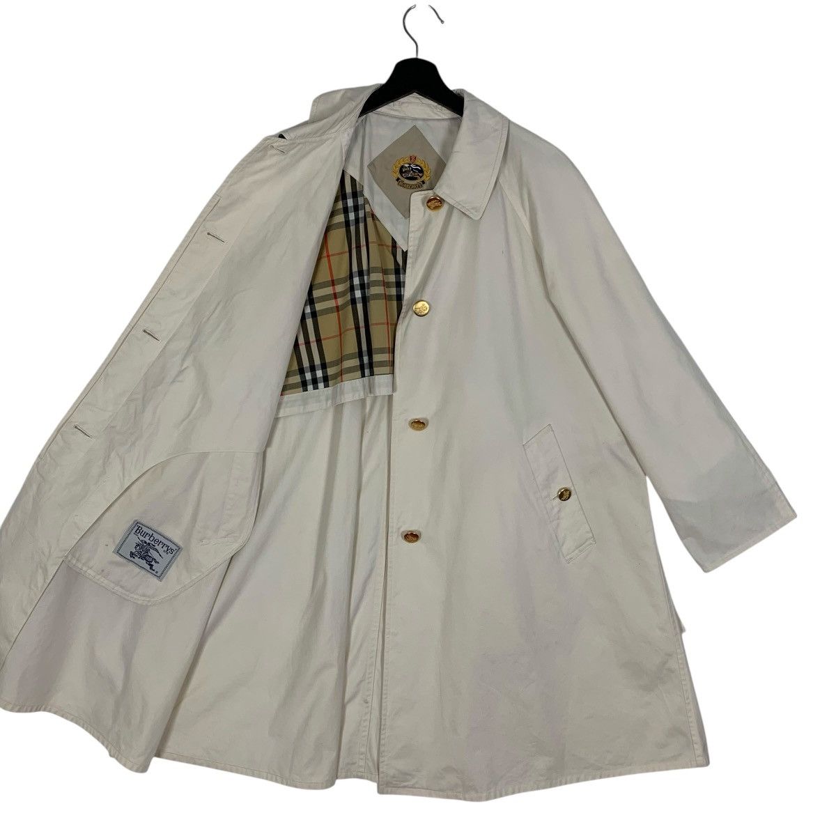 Burberry Vintage Burberry London Designer Luxury Trench Coat Size L / US 10 / IT 46 - 8 Thumbnail