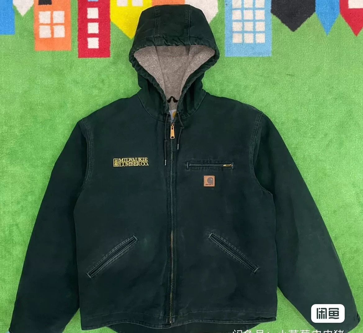 Japanese Brand Vintage Carhartt J141 Spruce Green Jacket Size US L / EU 52-54 / 3 - 1 Thumbnail