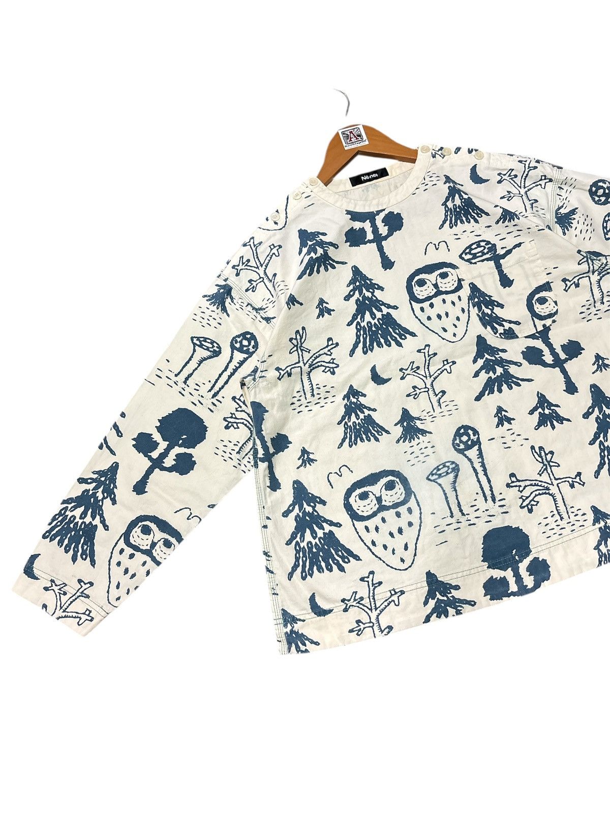 Ne-Net ‼️RARE‼️NE-NET BY ISSEY MIYAKE FOREST OWL TEE🔥 Size US M / EU 48-50 / 2 - 3 Thumbnail