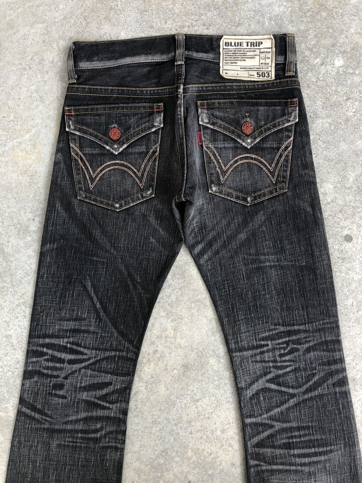 If Six Was Nine Edwin 503 Flared Jeans Distressed Jeans Size US 30 / EU 46 - 8 Thumbnail