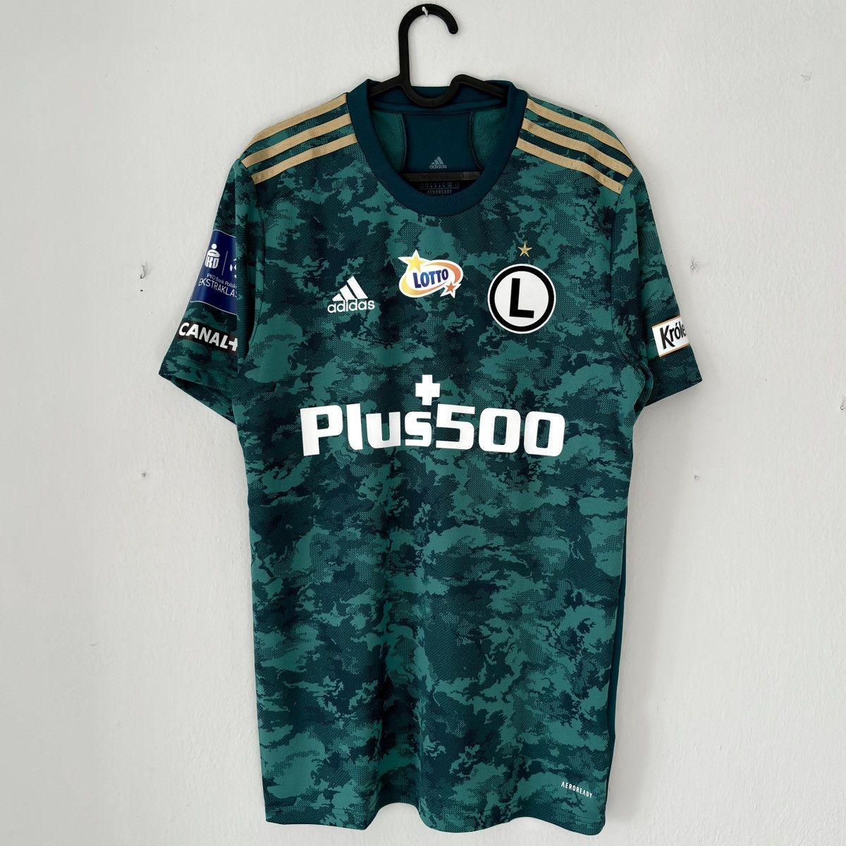 Adidas 2021 2022 Legia Warsaw Baku GAME ISSUE Adidas Soccer Jersey Size US M / EU 48-50 / 2 - 2 Thumbnail