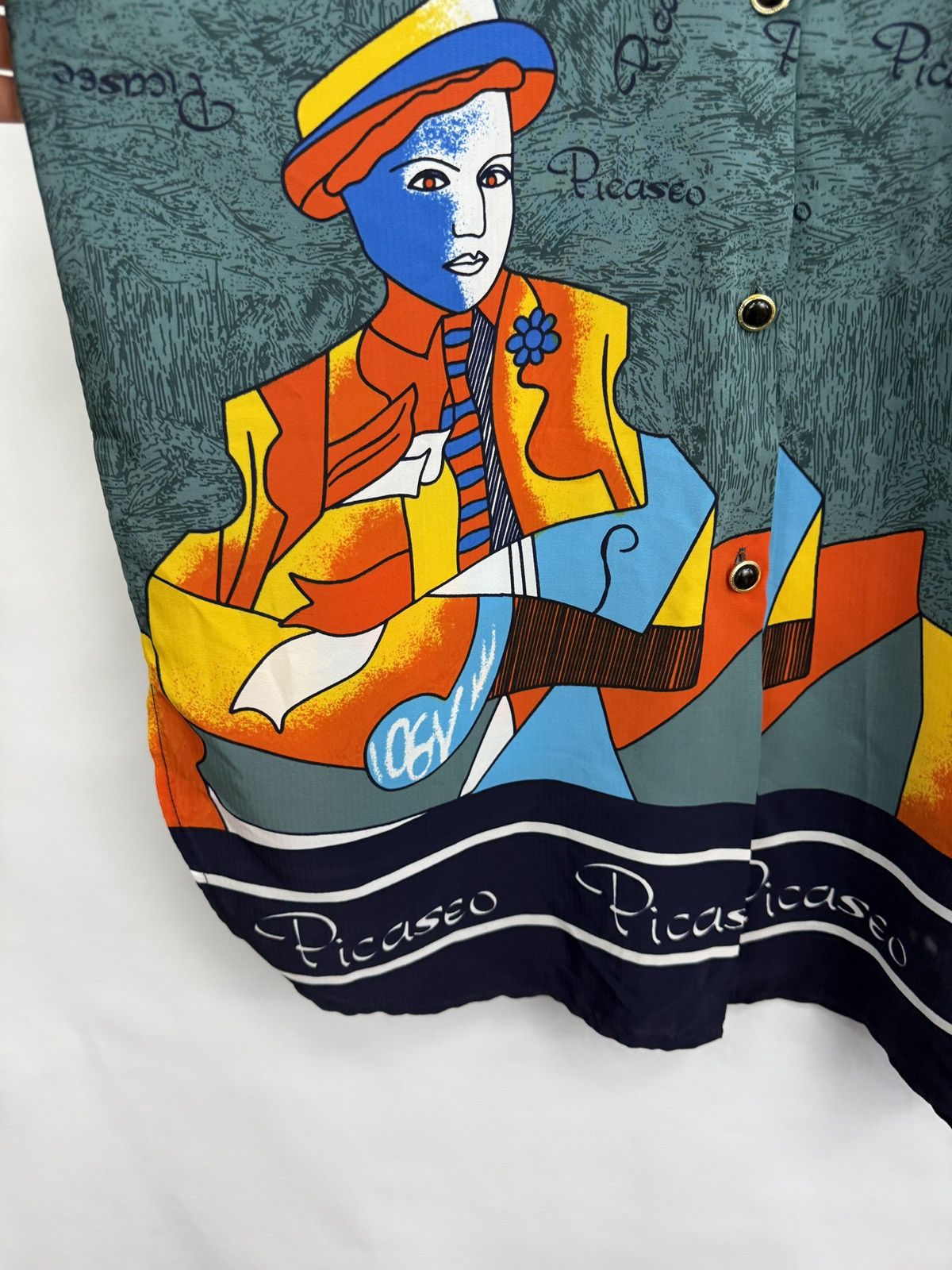 Monet 🇫🇷🇪🇸 Vintage 90s Pablo Picasso Shirt Rare Retro Hype Monet Y2K Size US L / EU 52-54 / 3 - 5 Thumbnail