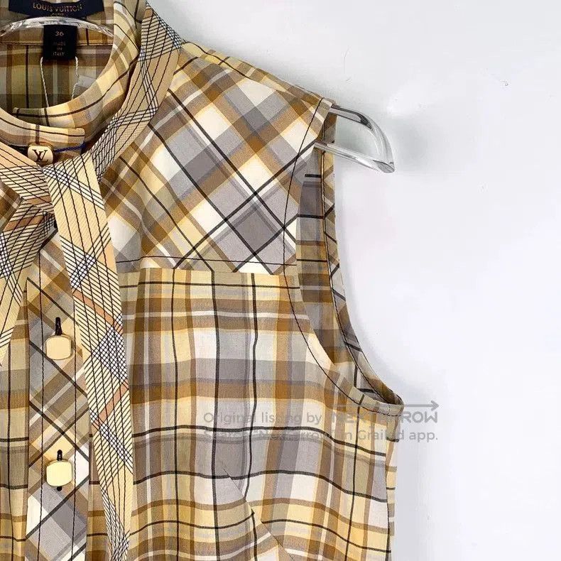 Louis Vuitton Louis Vuitton Colorblock Plaid Sleeveless Shirt. Size US S / EU 44-46 / 1 - 3 Thumbnail