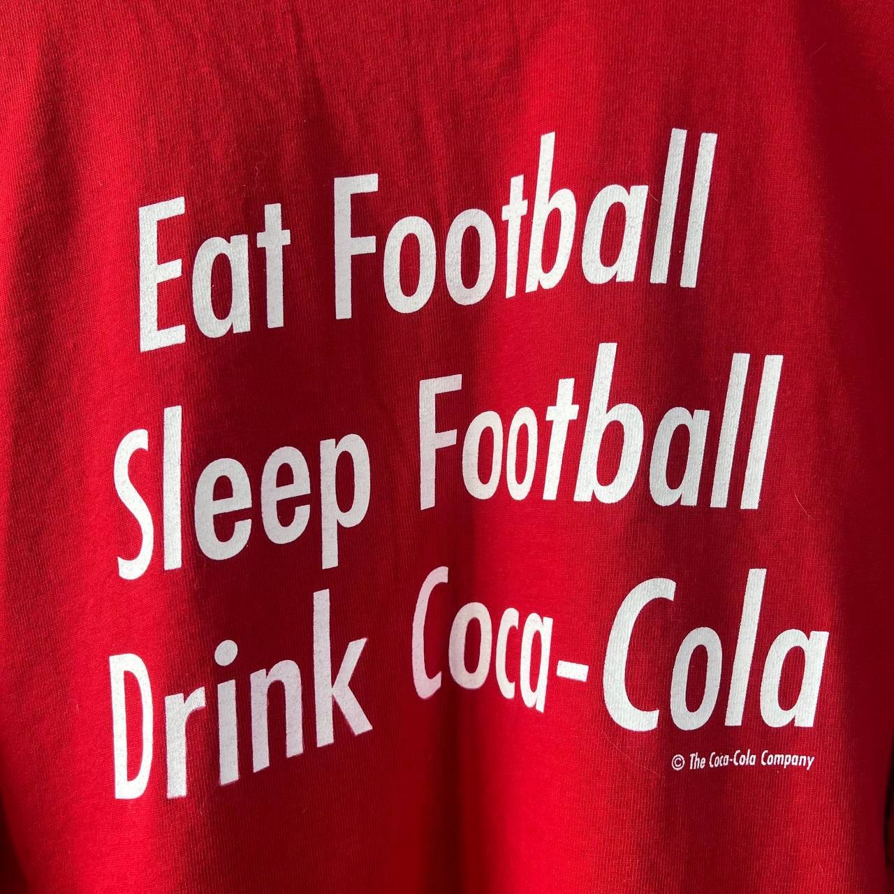 Vintage Euro 1996 England Football Soccer Coca-Cola Promo Tshirt Size US XL / EU 56 / 4 - 7 Thumbnail