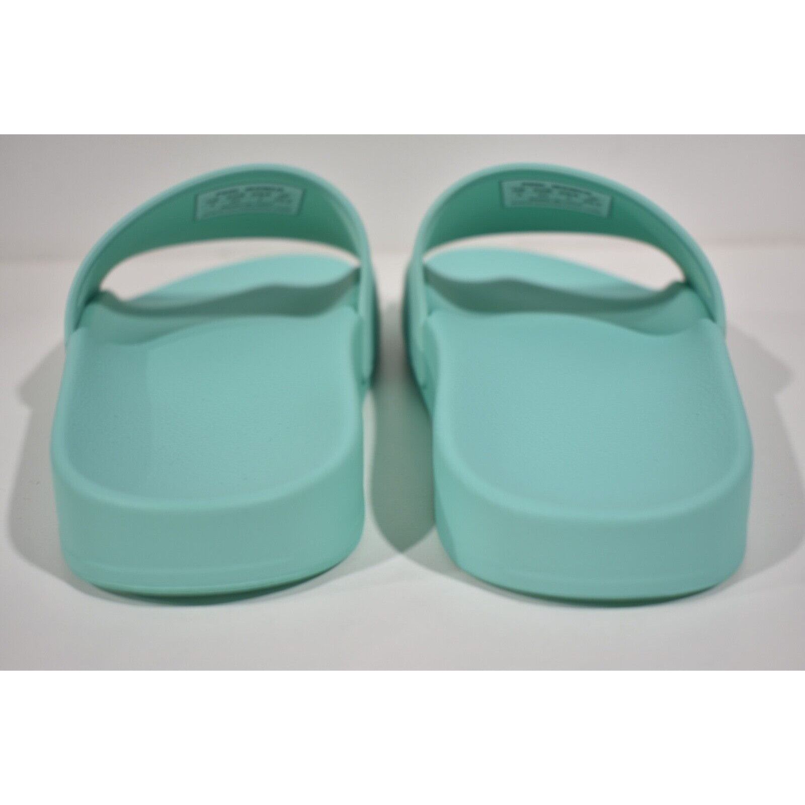 Balenciaga Balenciaga Mint Black Bicolor Rubber Logo Slide On Pool Size US 7 / IT 37 - 11 Thumbnail