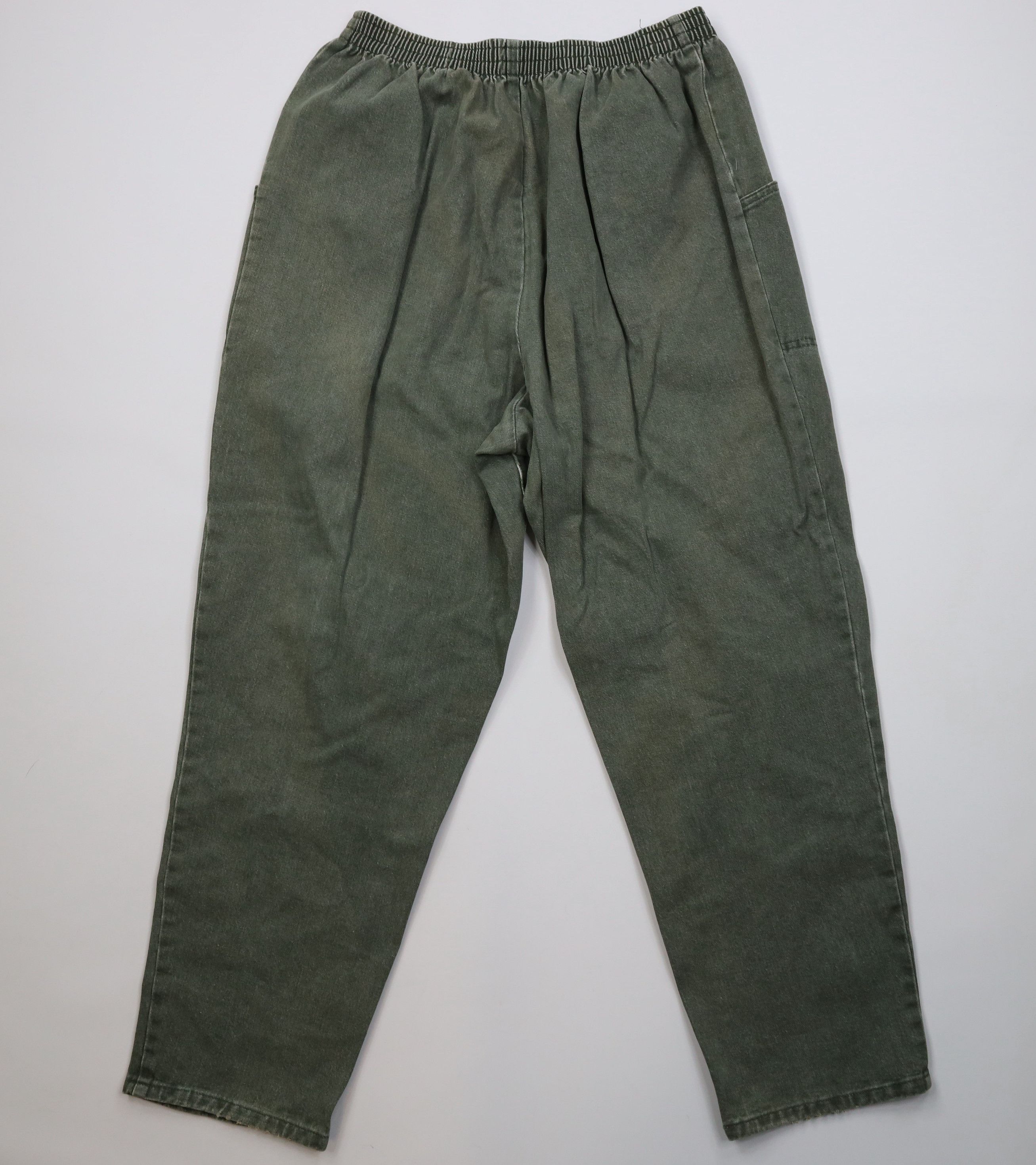 Vintage Vintage 90s Streetwear Fit Utility Denim Jeans Green USA Size 40" / US 18 - 11 Thumbnail