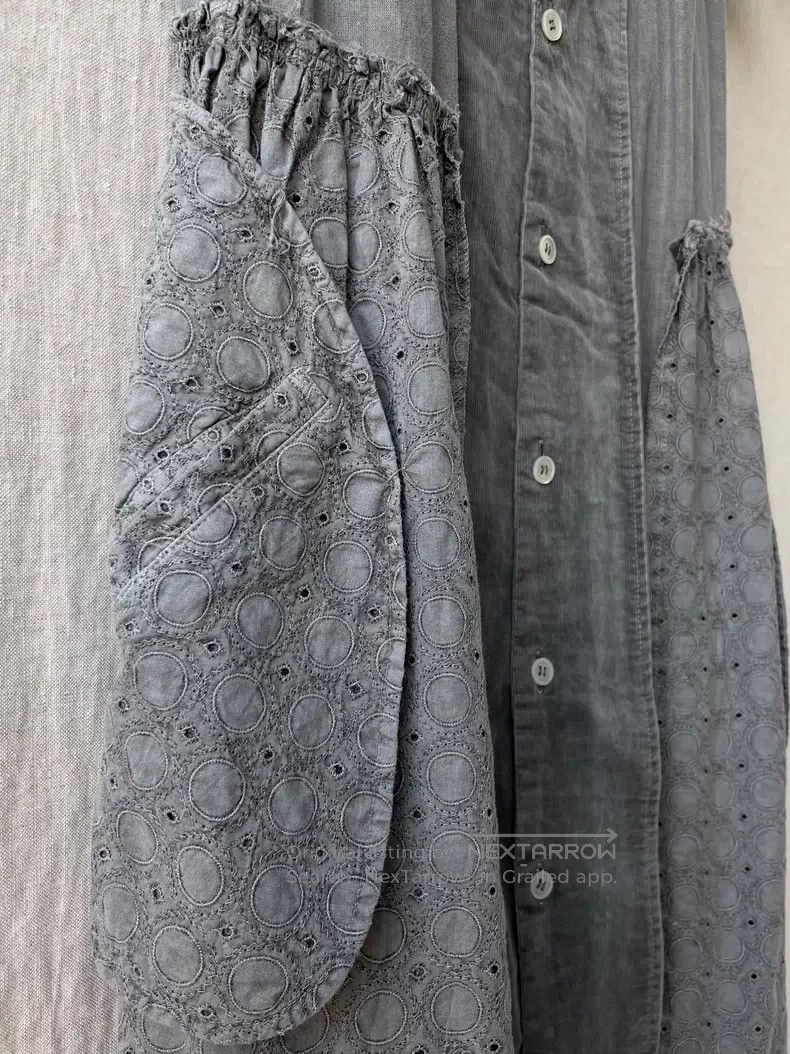 Comme des Garcons Comme Des Garcons Plant-dyed mixed material short-sleeved Size S / US 4 / IT 40 - 7 Thumbnail